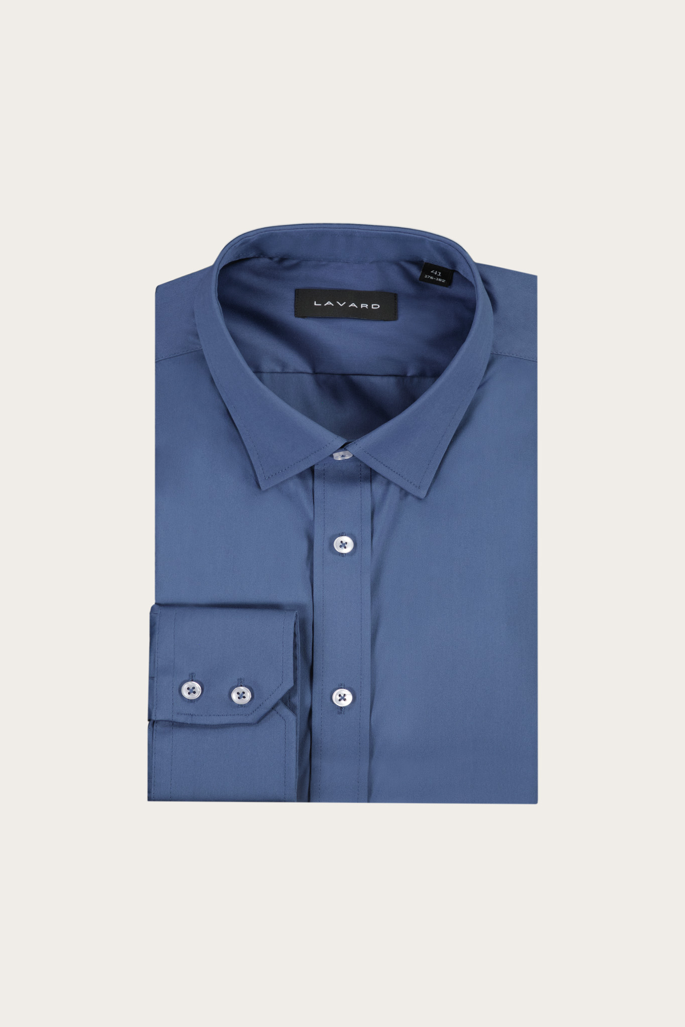 Niebieska koszula męska z bawełną 93529