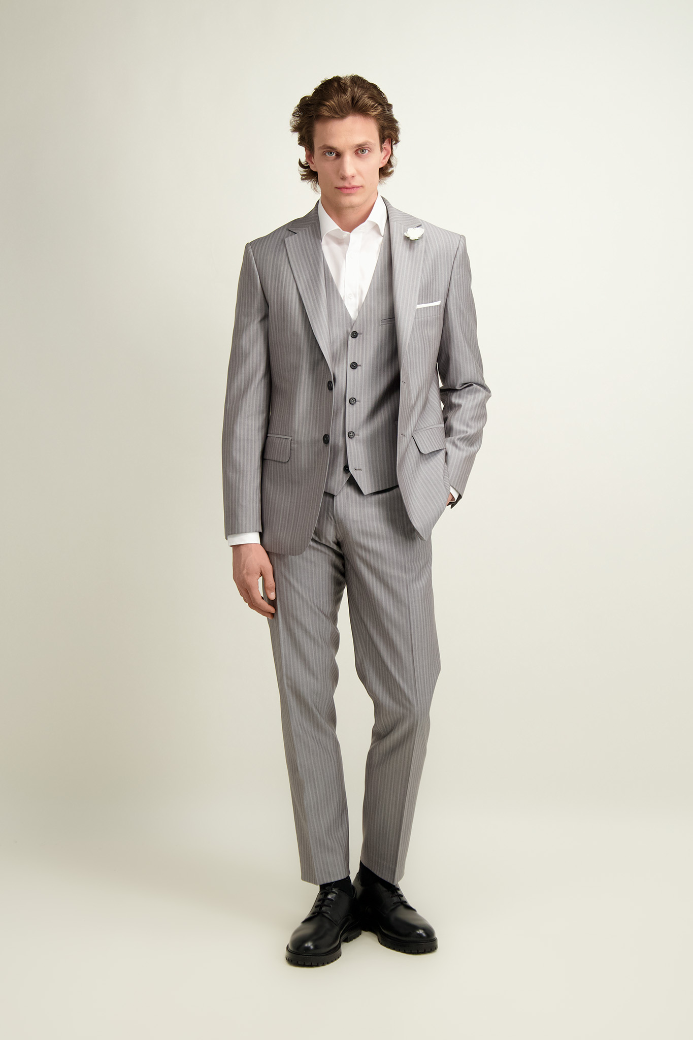 Garnitur męski z jedwabiem 35476