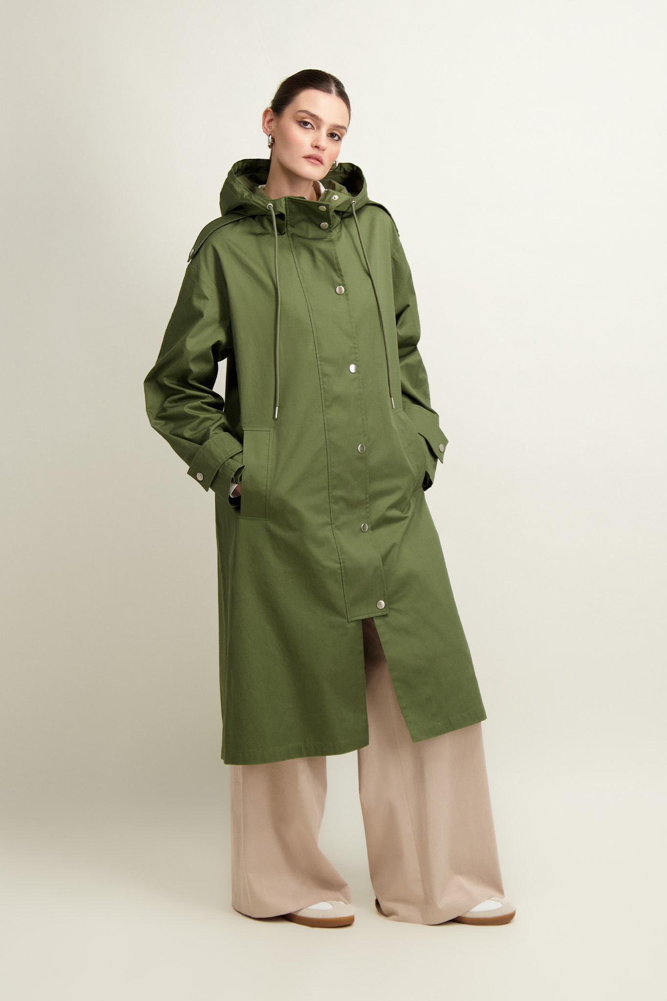 Zielona parka damska 86857