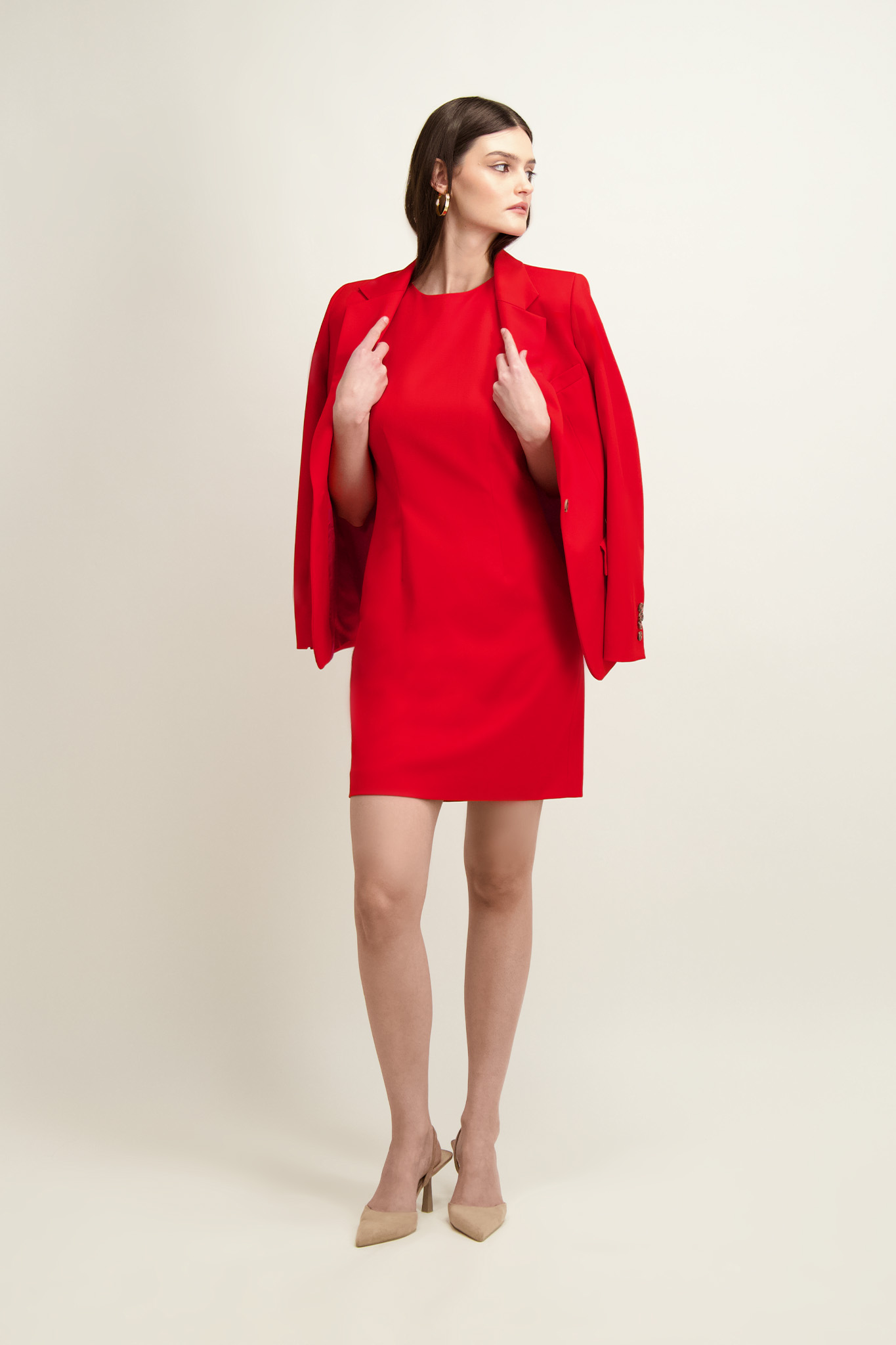 Czerwona sukienka damska 86945