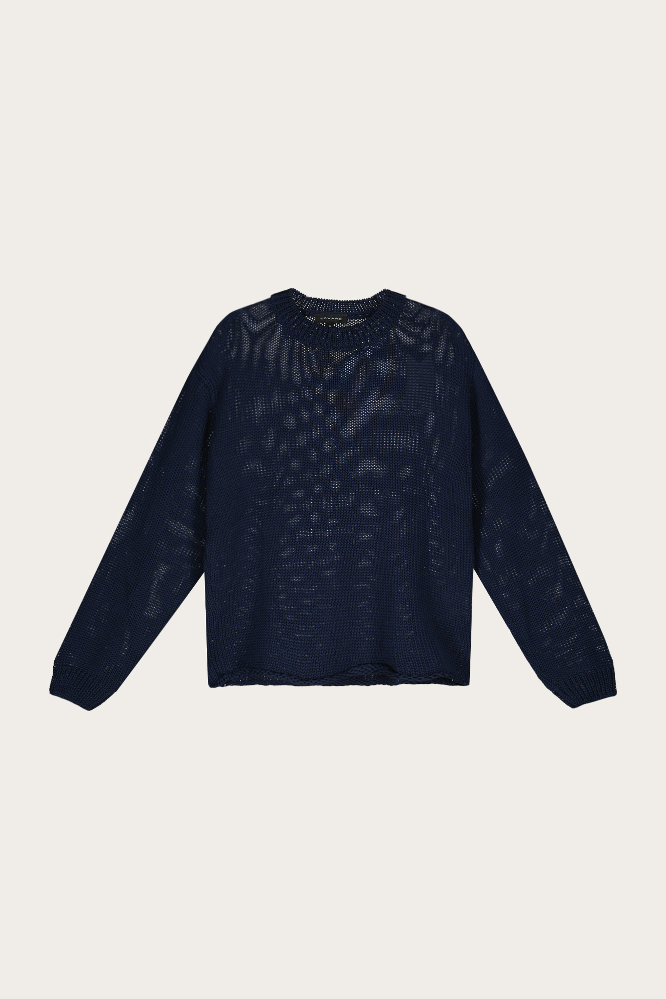 Granatowy bawełniany sweter damski 86992