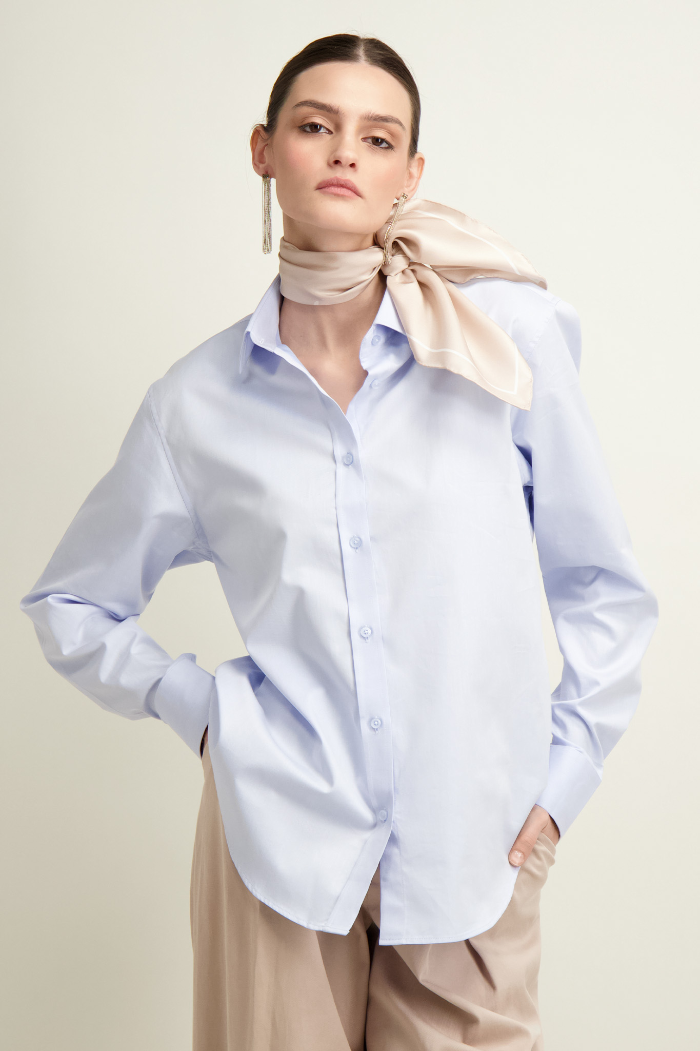 Błękitna koszula damska 86935