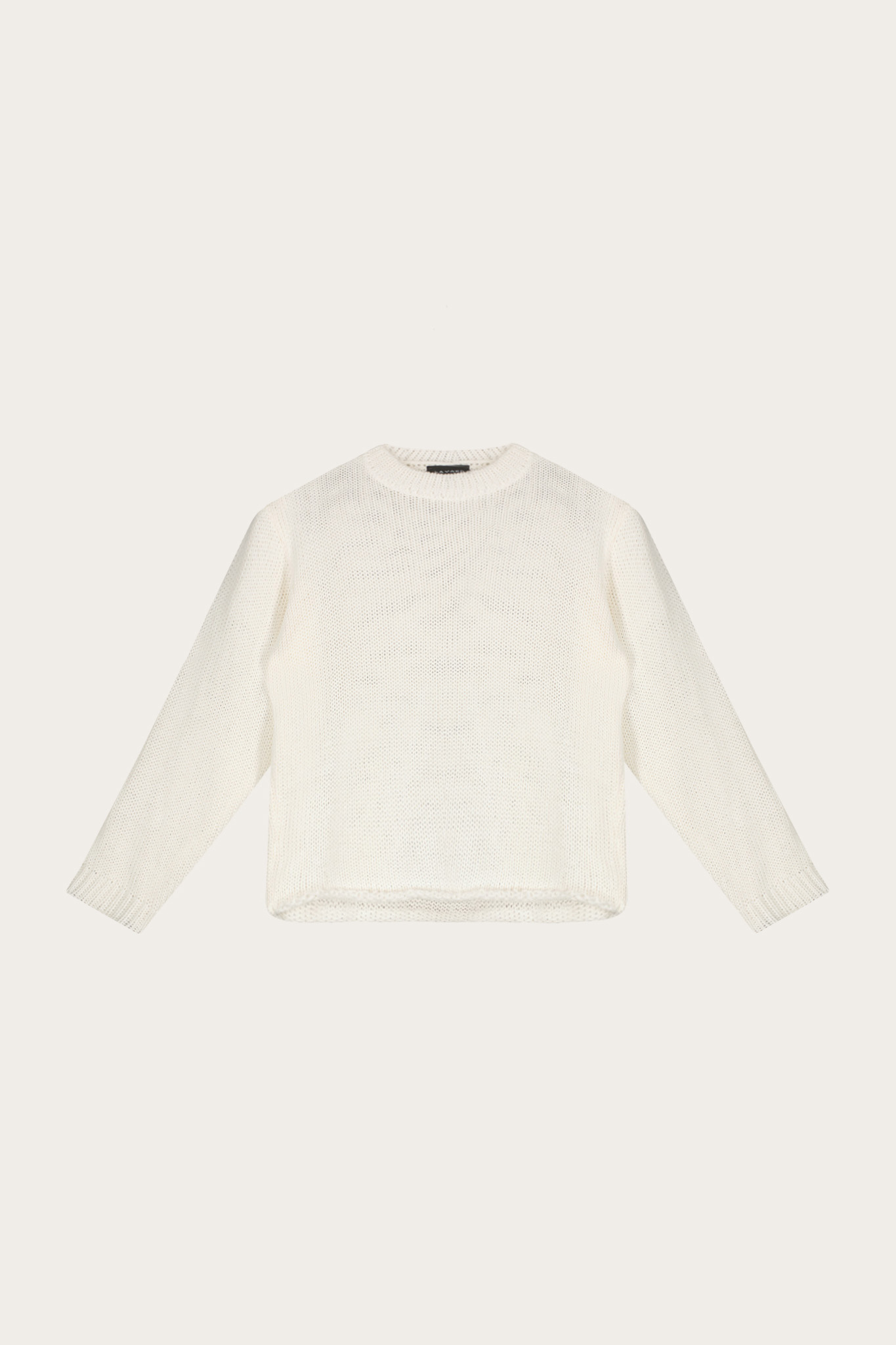 Kremowy bawełniany sweter damski 86991