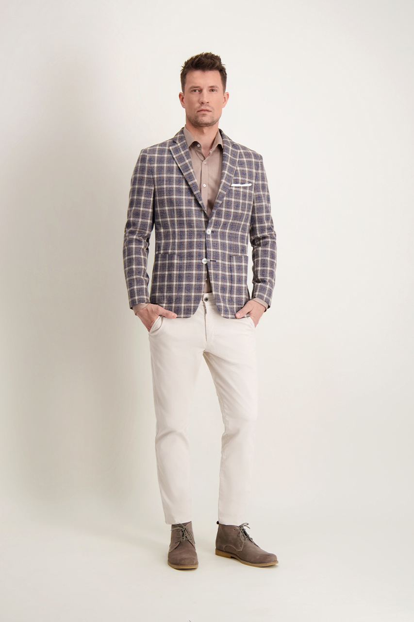 Marynarka z wełną 46053