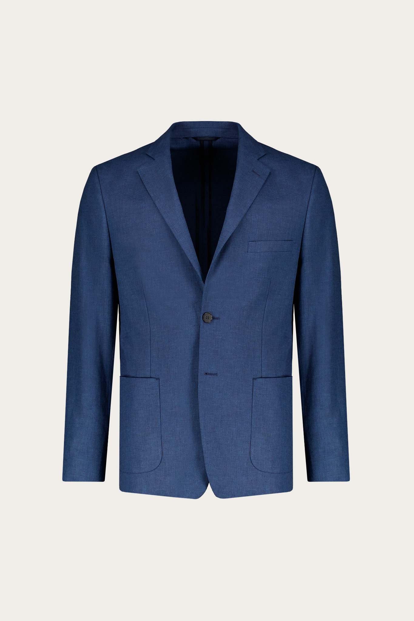 Jednorzędowa marynarka męska z lnem 46439