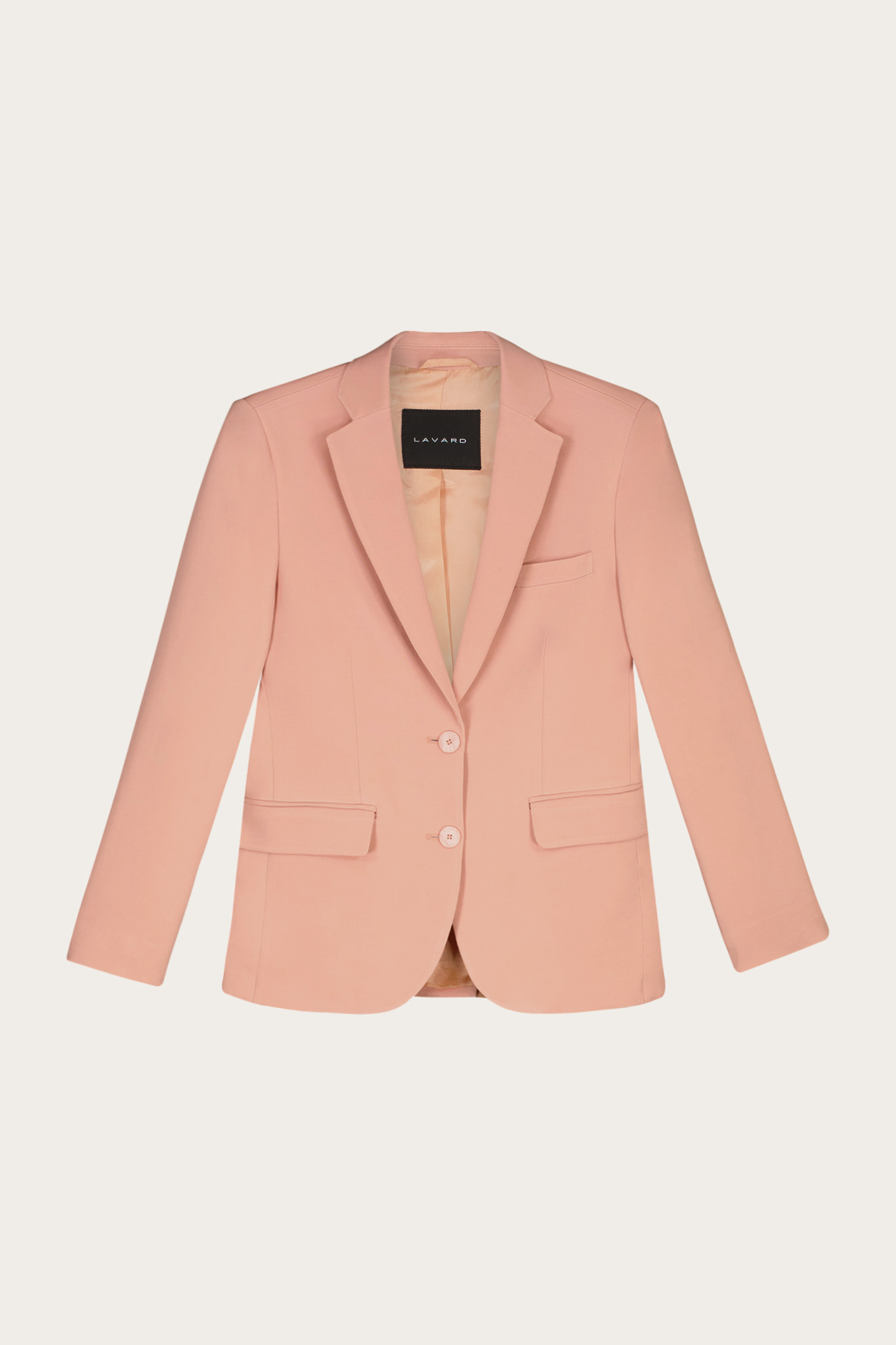 Jednorzędowa brzoskwiniowa marynarka damska 87015