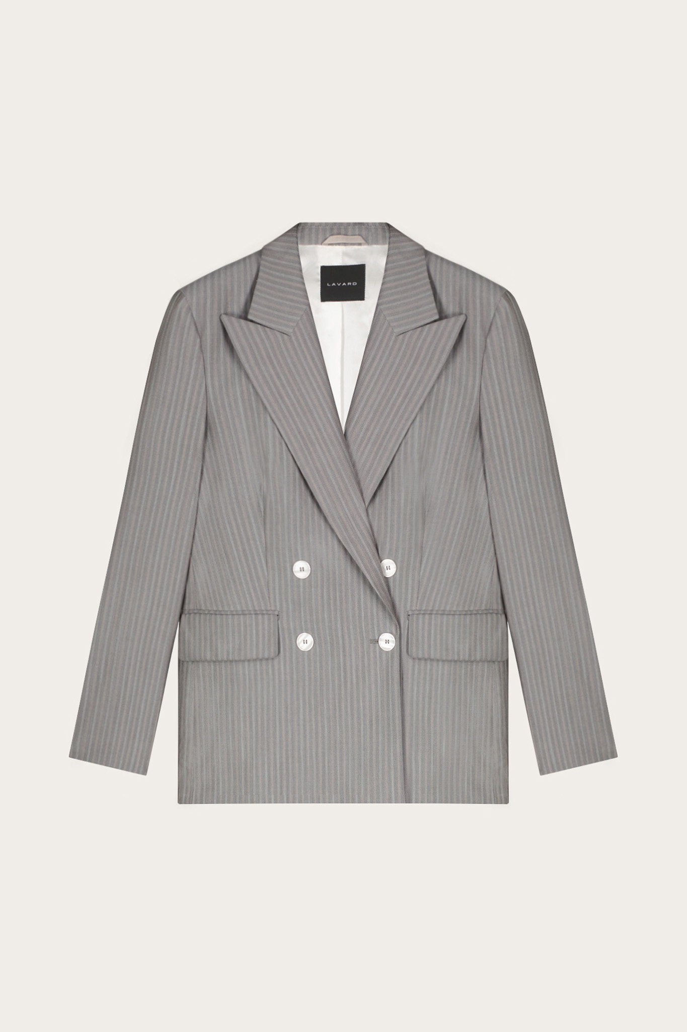 Dwurzędowa marynarka damska z jedwabiem 87060