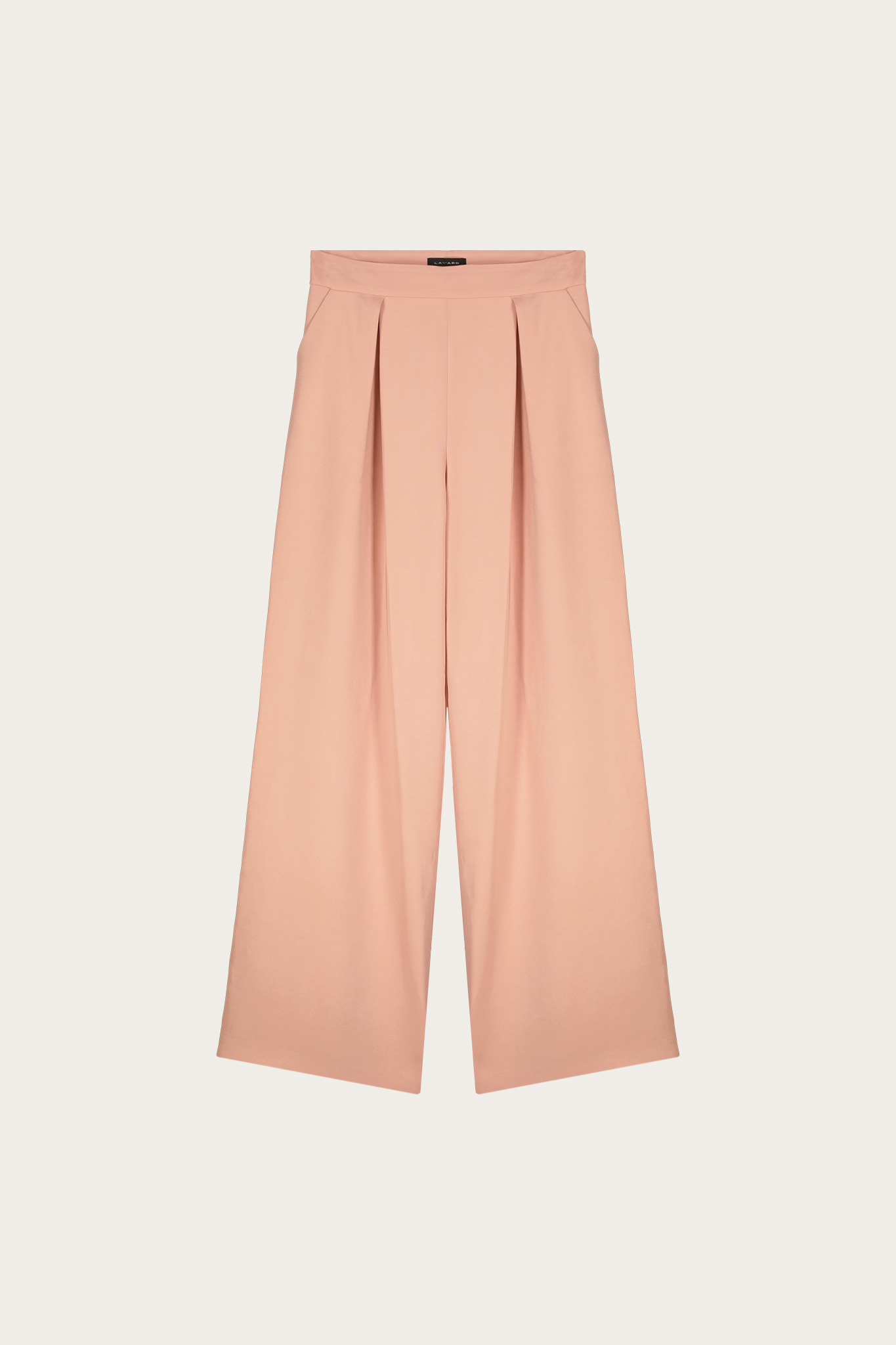 Brzoskwiniowe spodnie damskie 87016