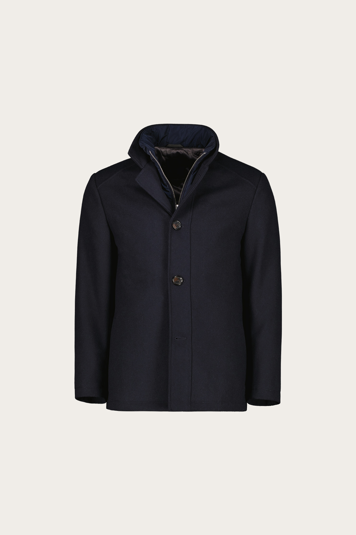 Granatowy płaszcz męski 29834