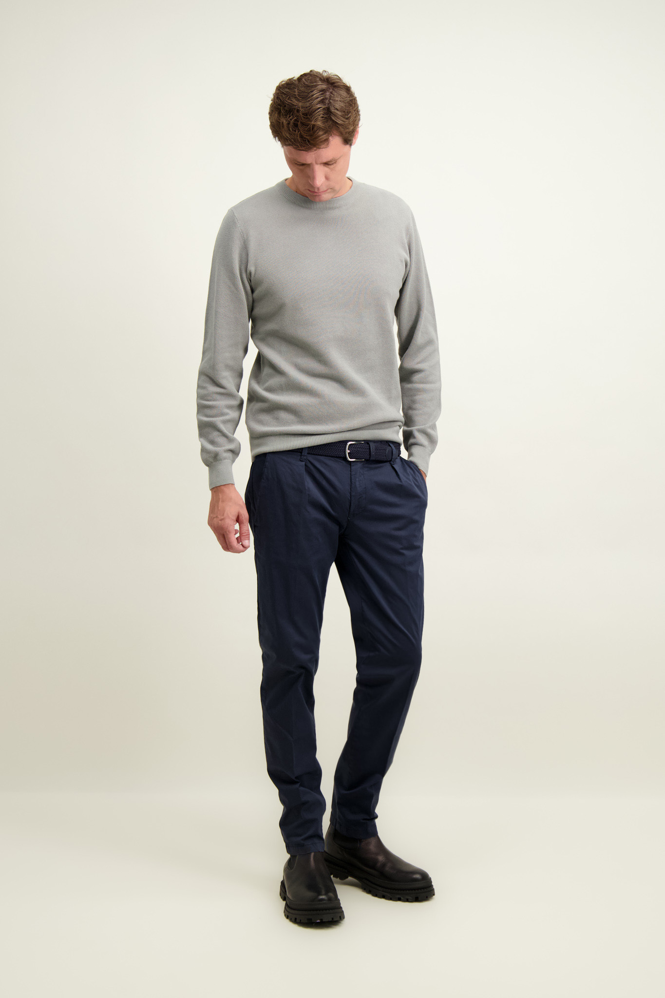 Bawełniane spodnie męskie chinos 64996