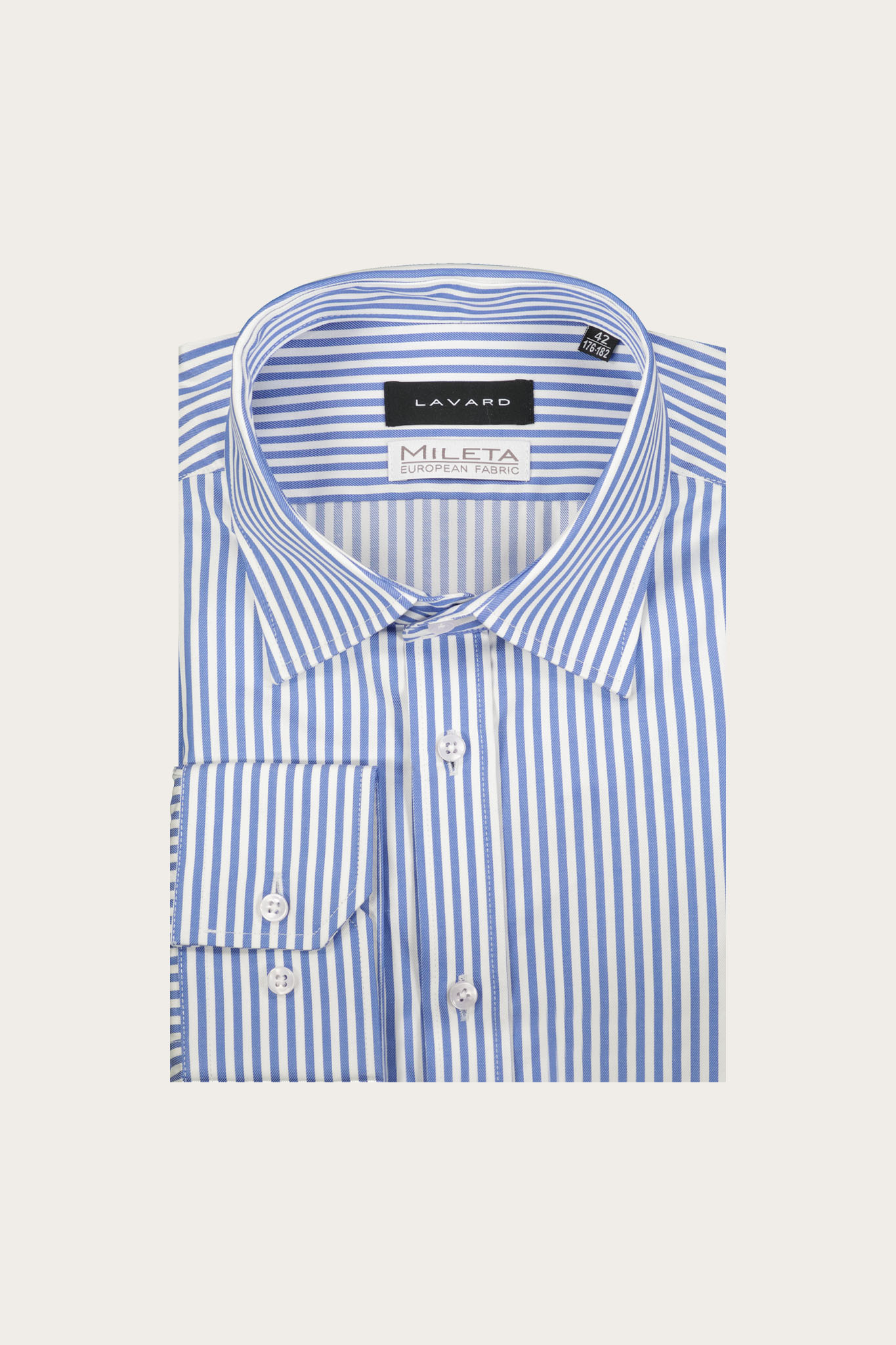 Koszula męska w niebieskie paski 93552