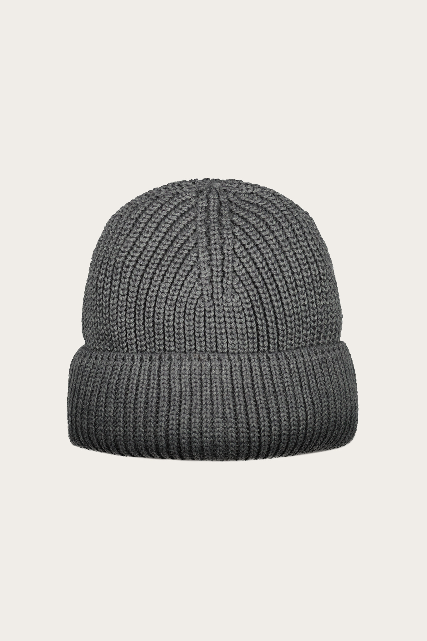 Szara czapka męska z wełną 73368