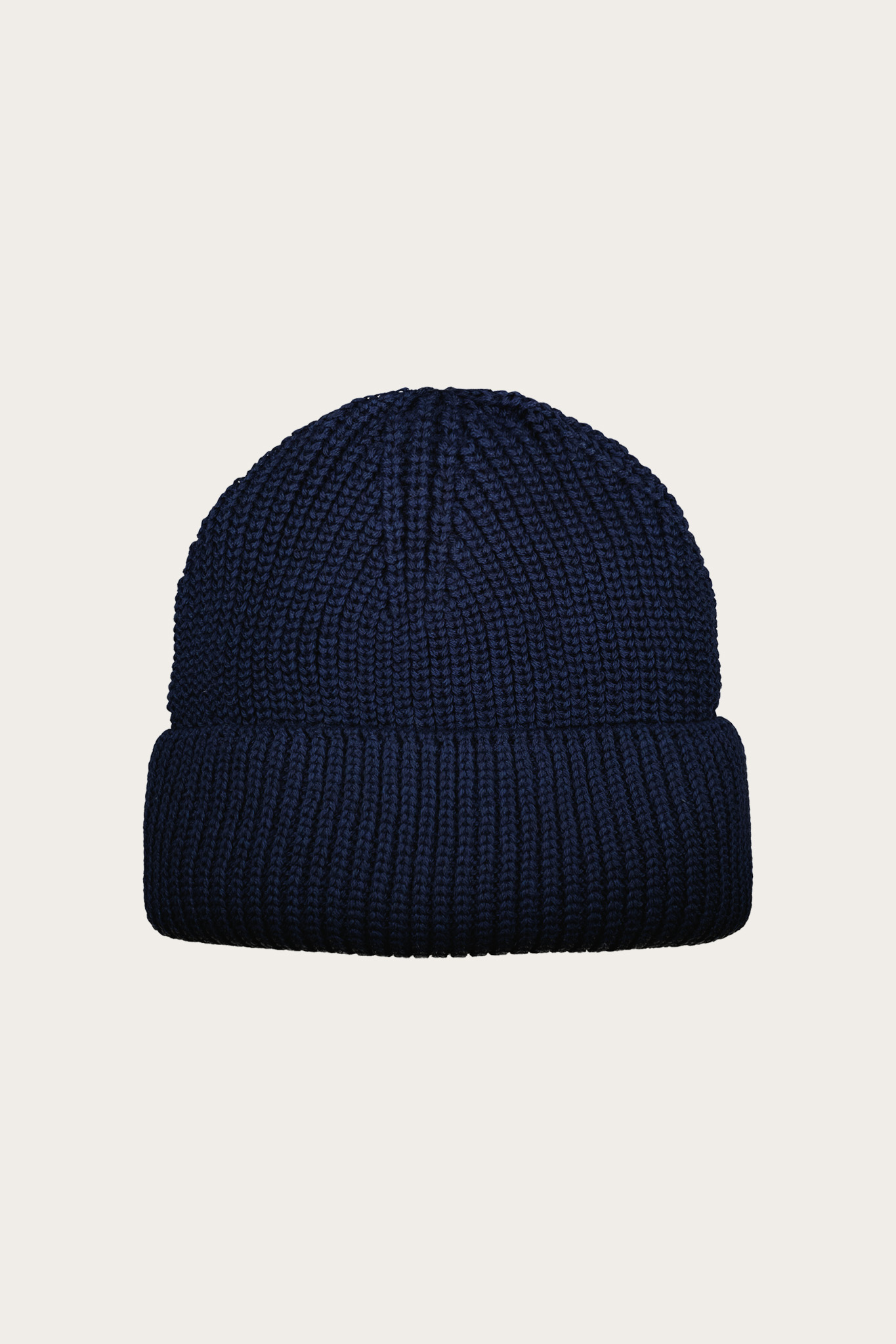 Granatowa czapka męska z wełną 73369