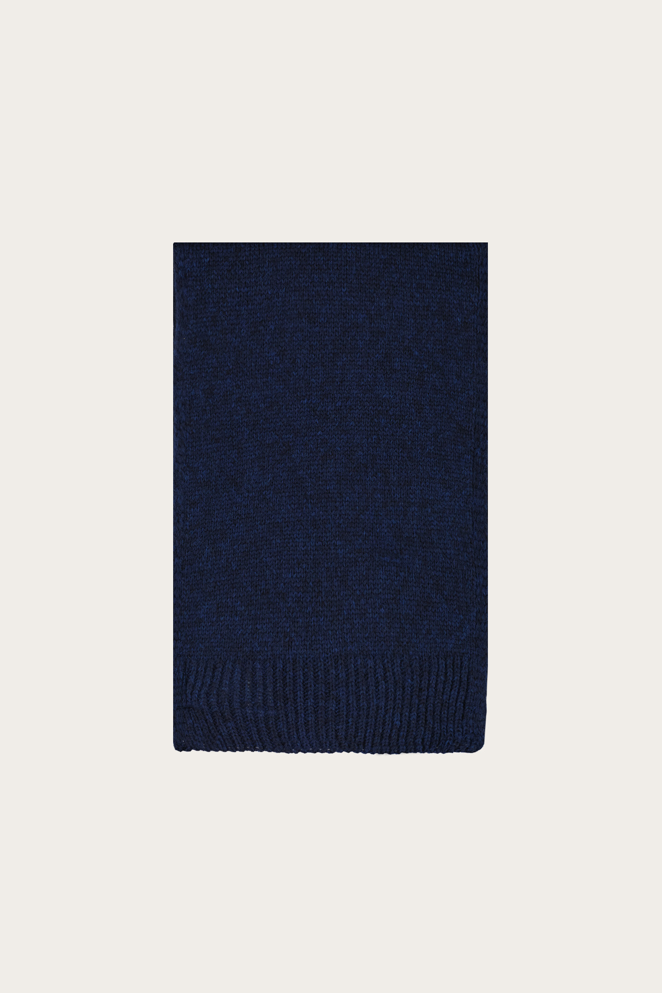 Granatowy szal damski z wełną merino 87145