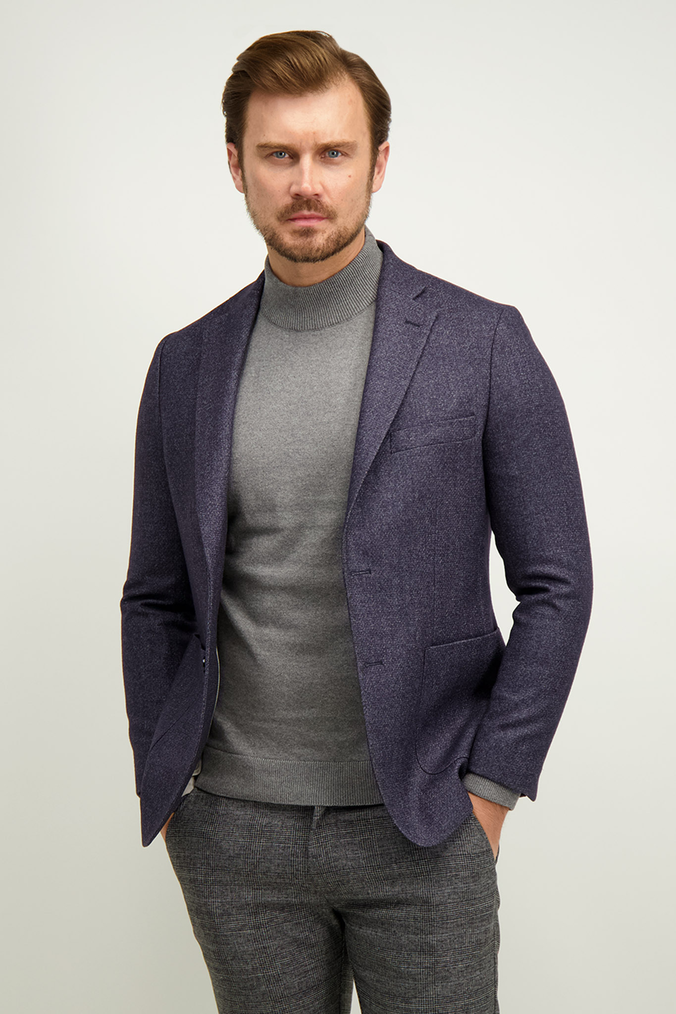 Granatowa marynarka męska 46478