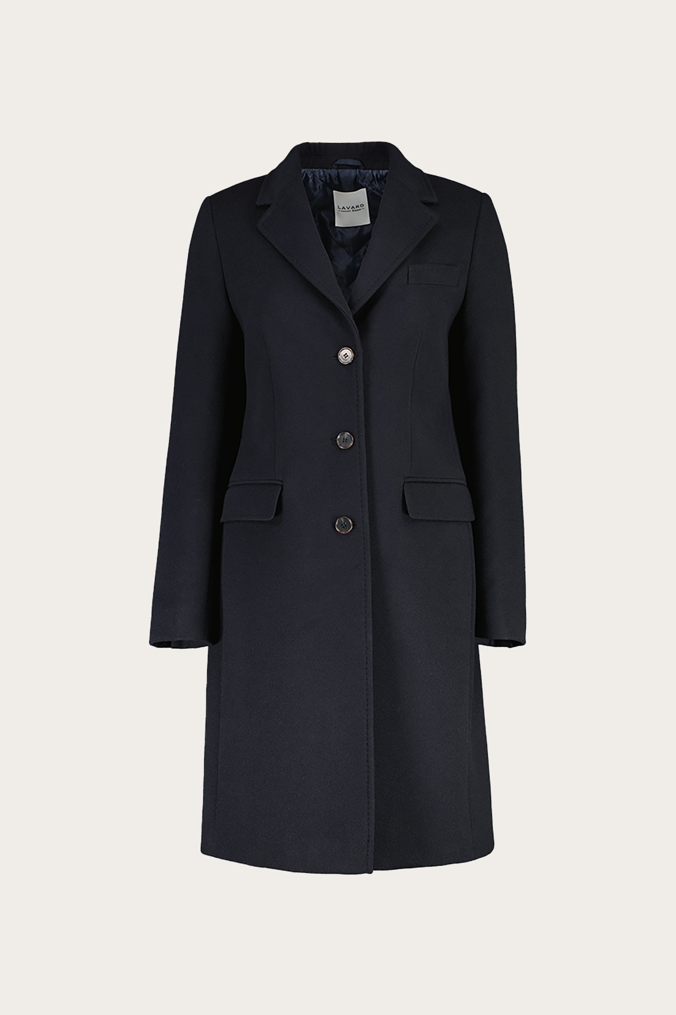 Granatowy płaszcz damski 86466