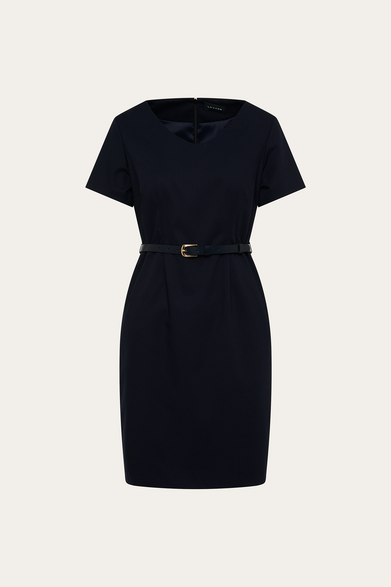 Granatowa sukienka damska 87346