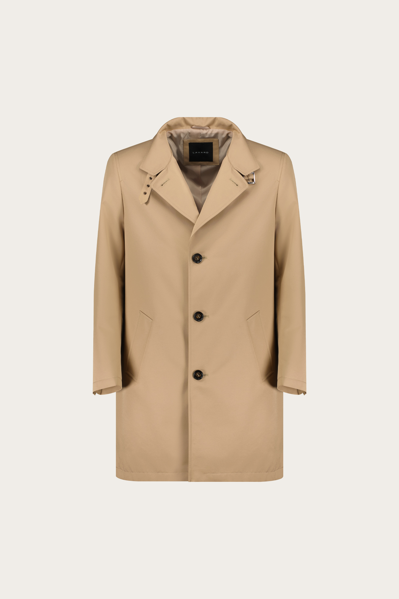 Beżowy płaszcz męski 20046