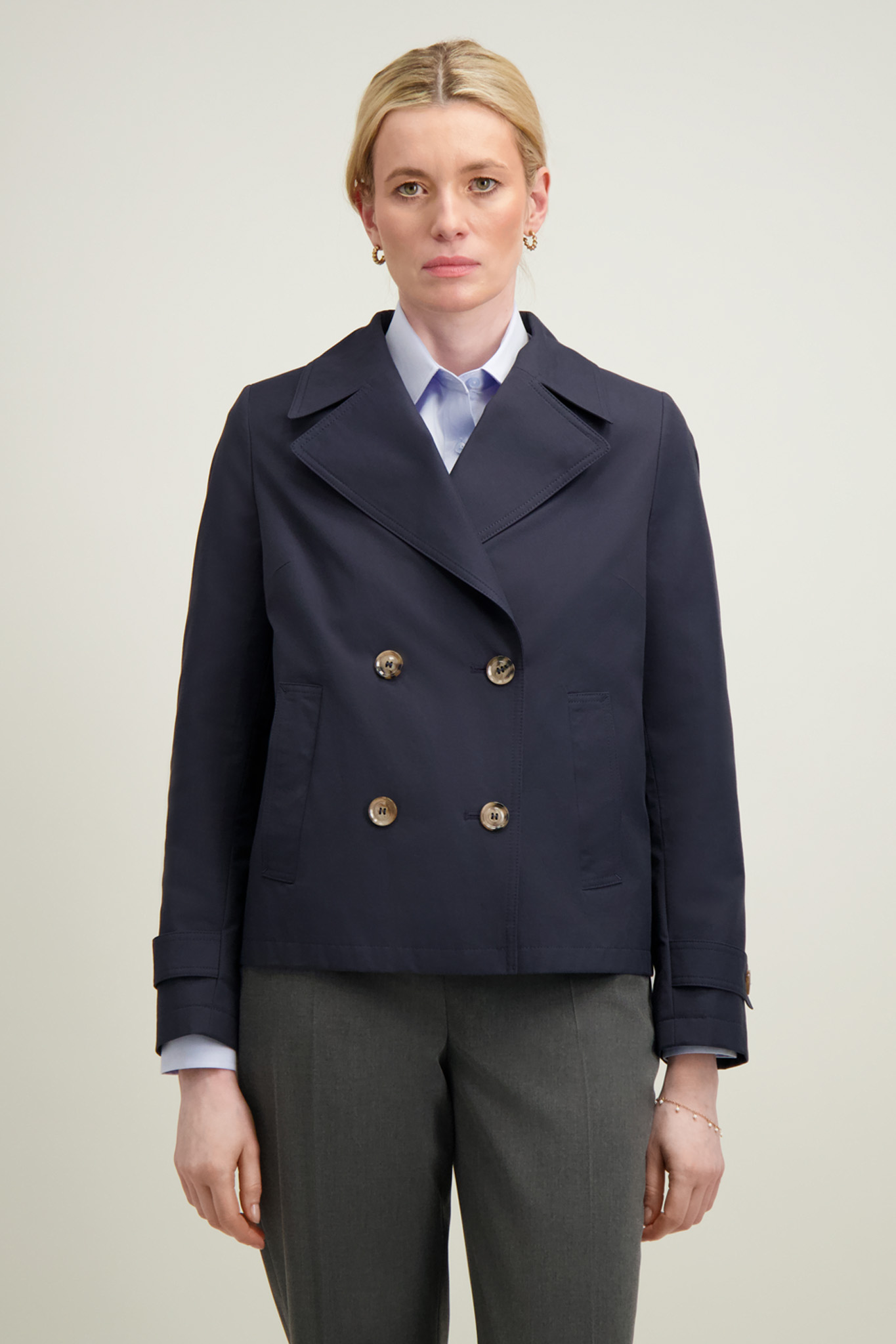 Granatowa kurtka damska 87306