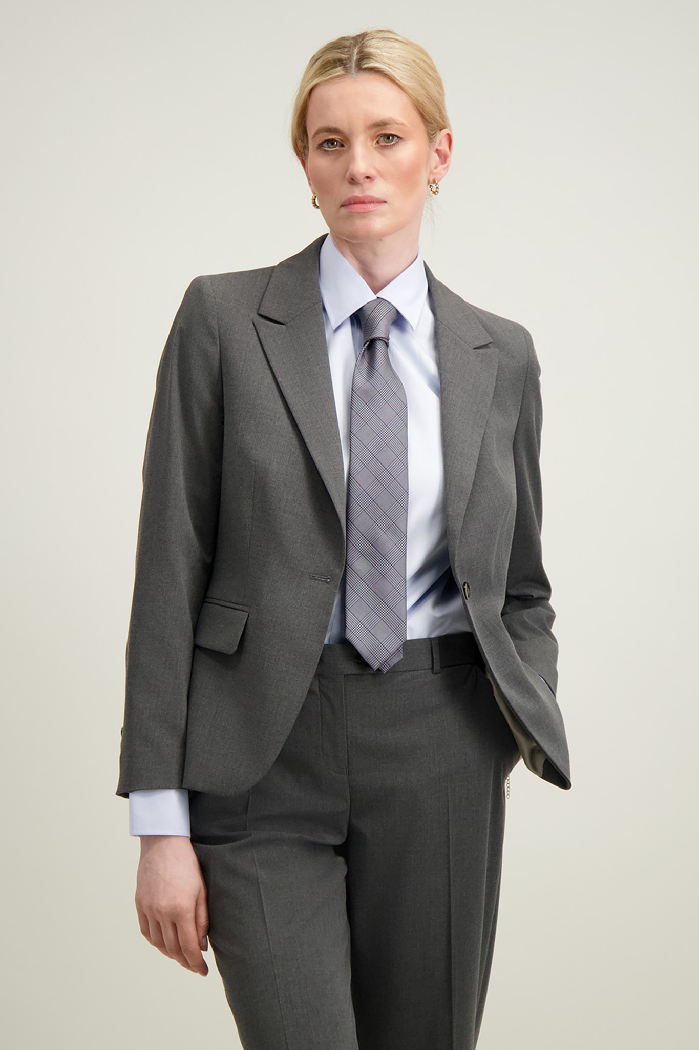 Szara marynarka damska 87324