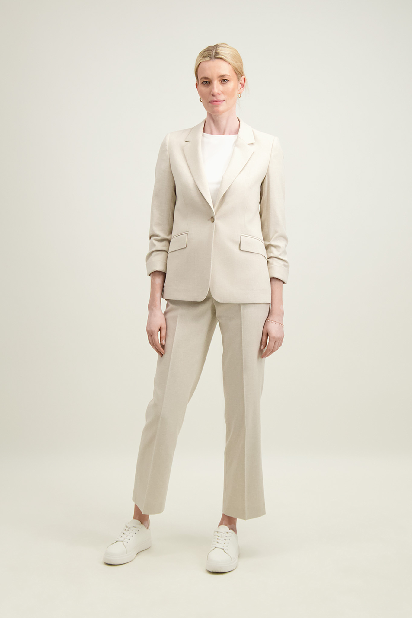 Spodnie damskie beżowe 87372