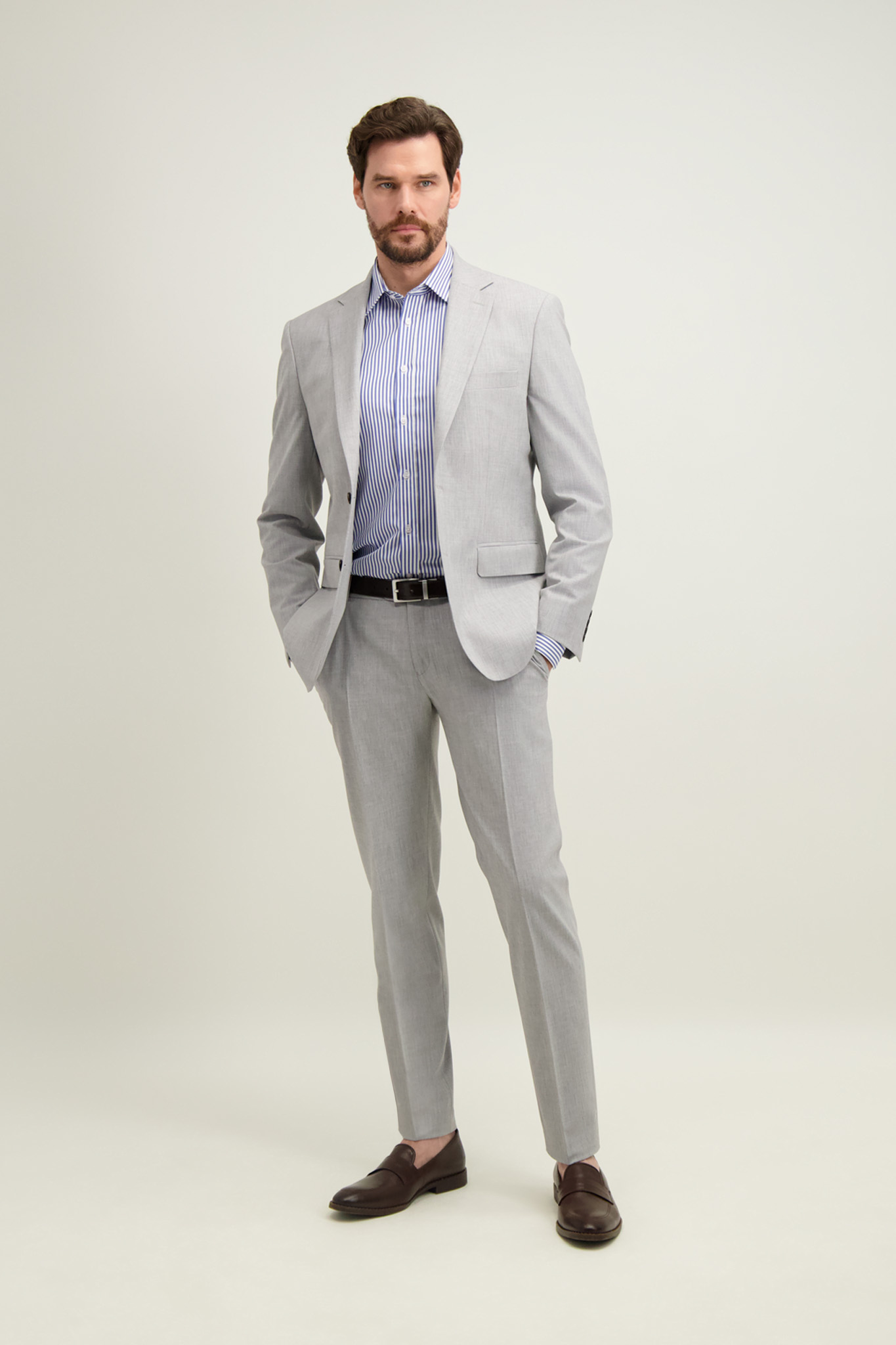 Garnitur męski szary 35503
