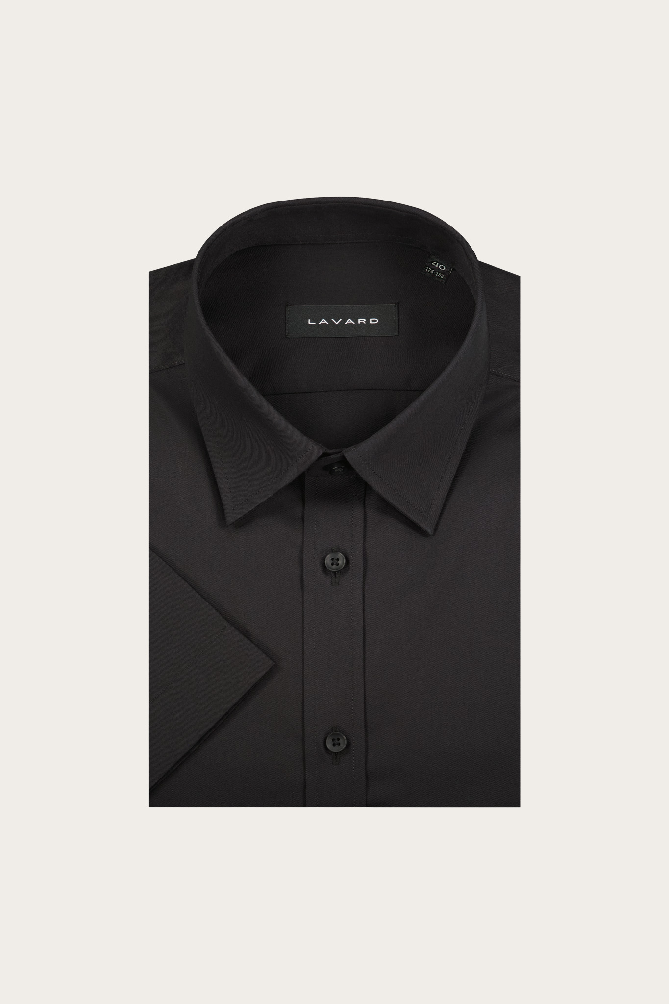 Bawełniana czarna koszula męska 93609