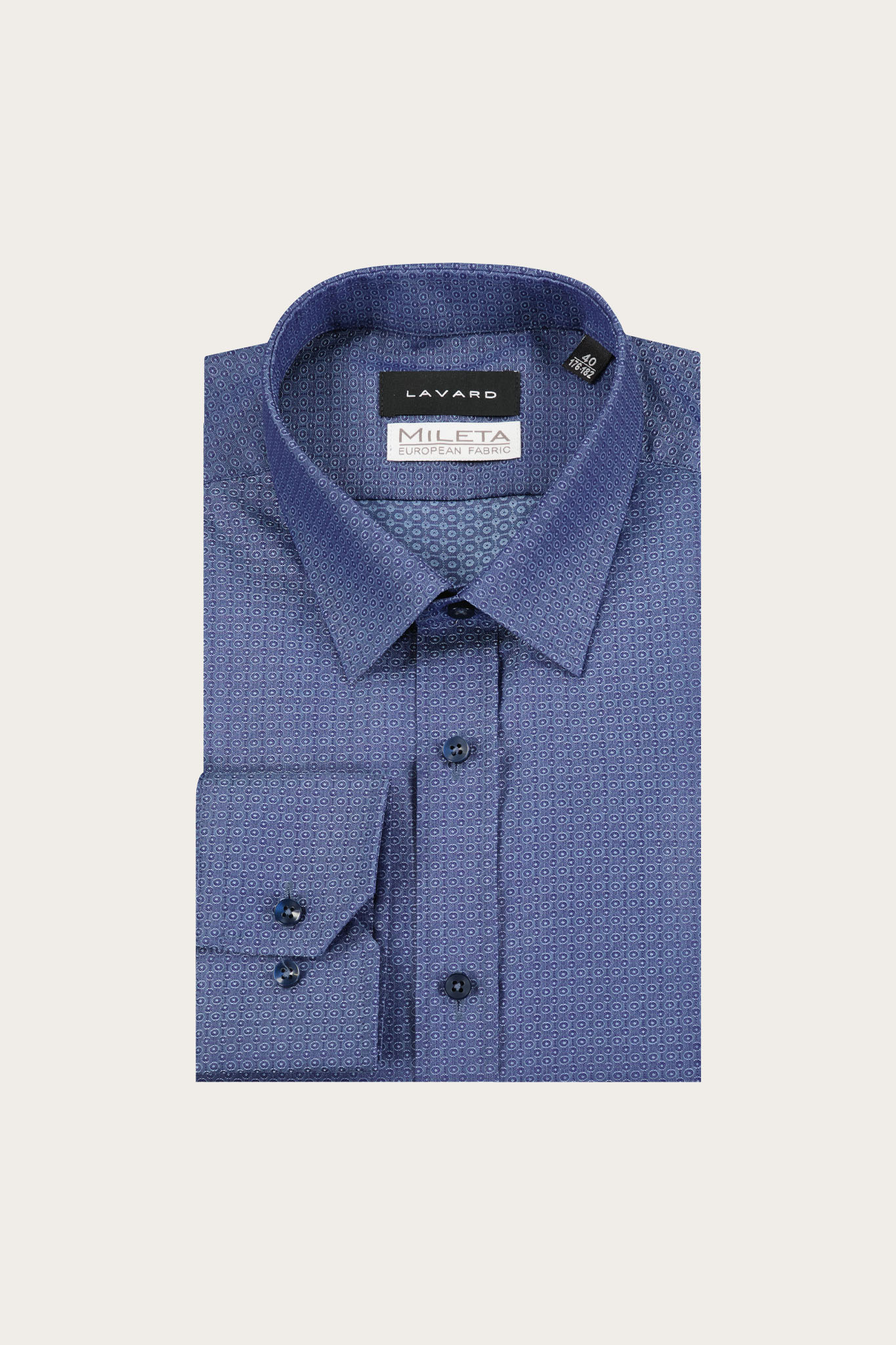 Granatowa bawełniana koszula męska 93576