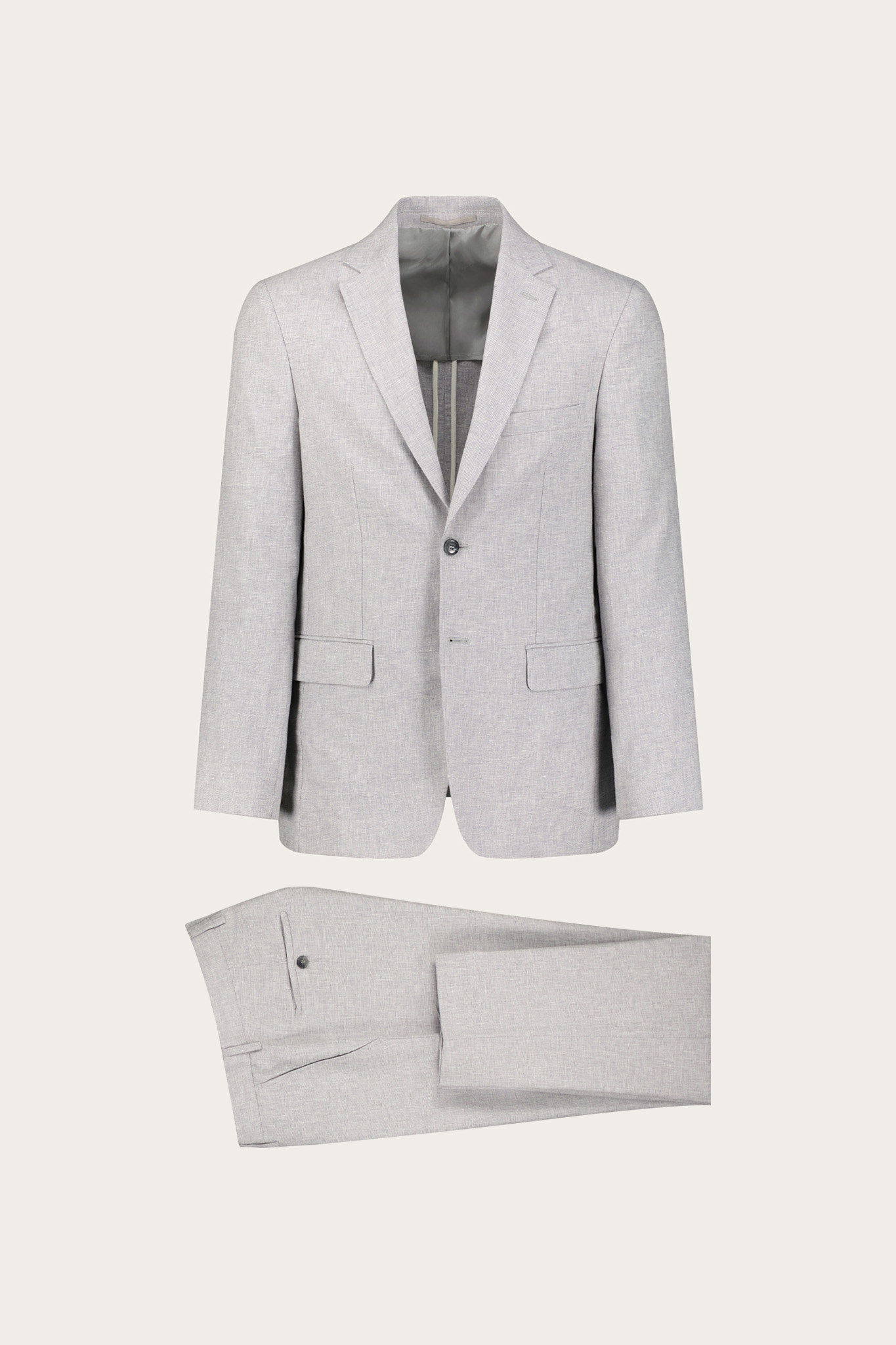 Marynarka męska szara bawełna, len 46495