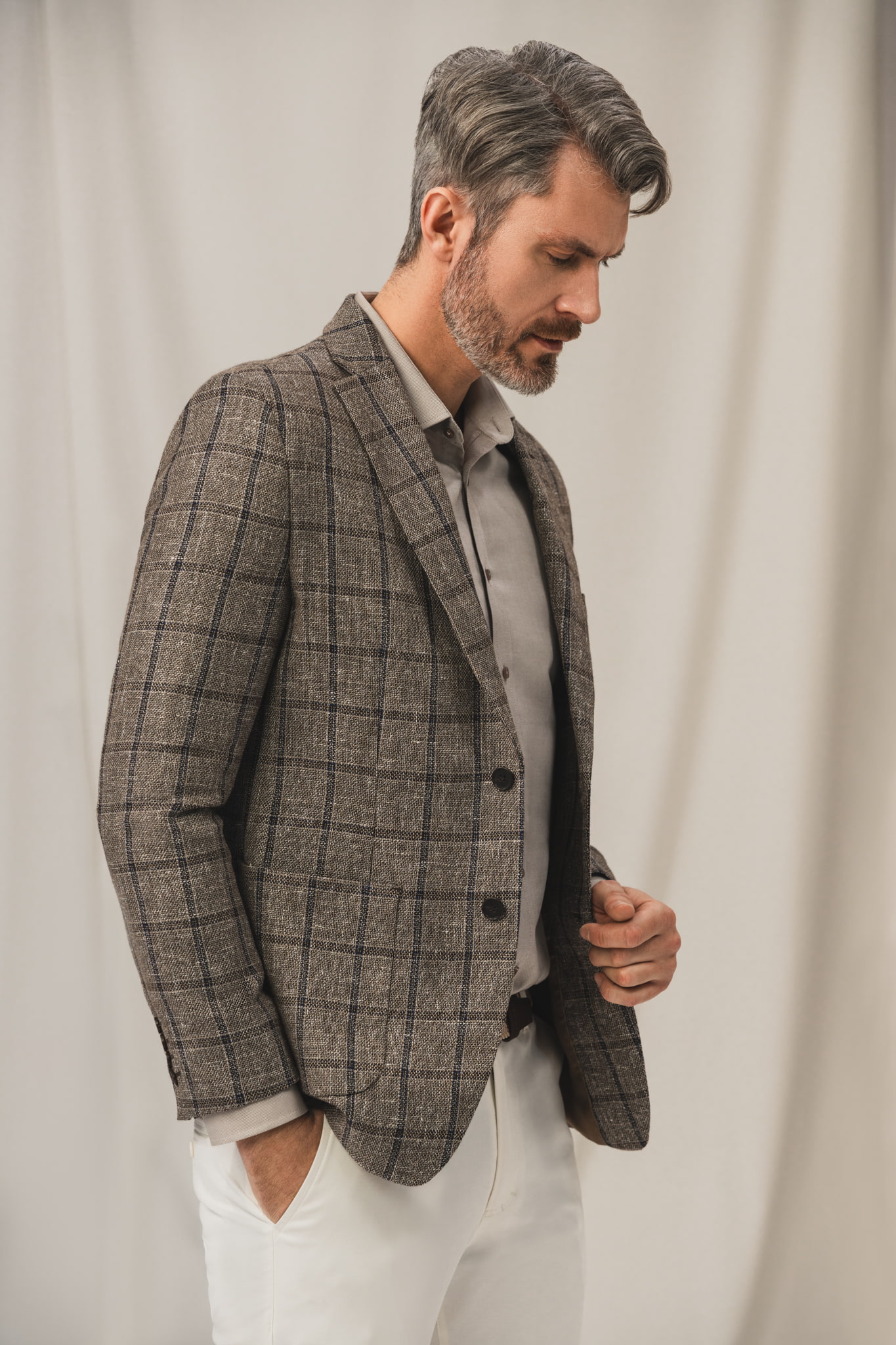 Marynarka męska w kratę 46490