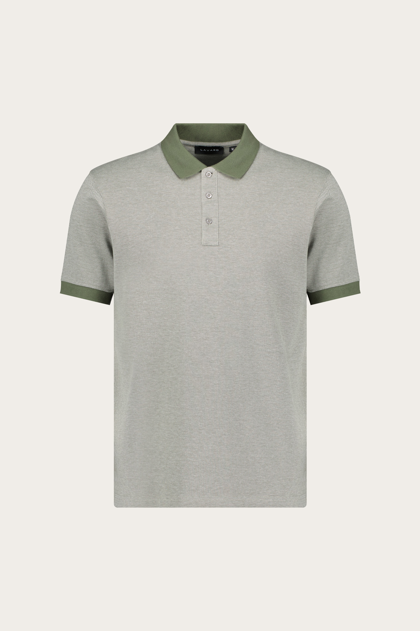 Zielona bawełniana koszulka polo męska 76136