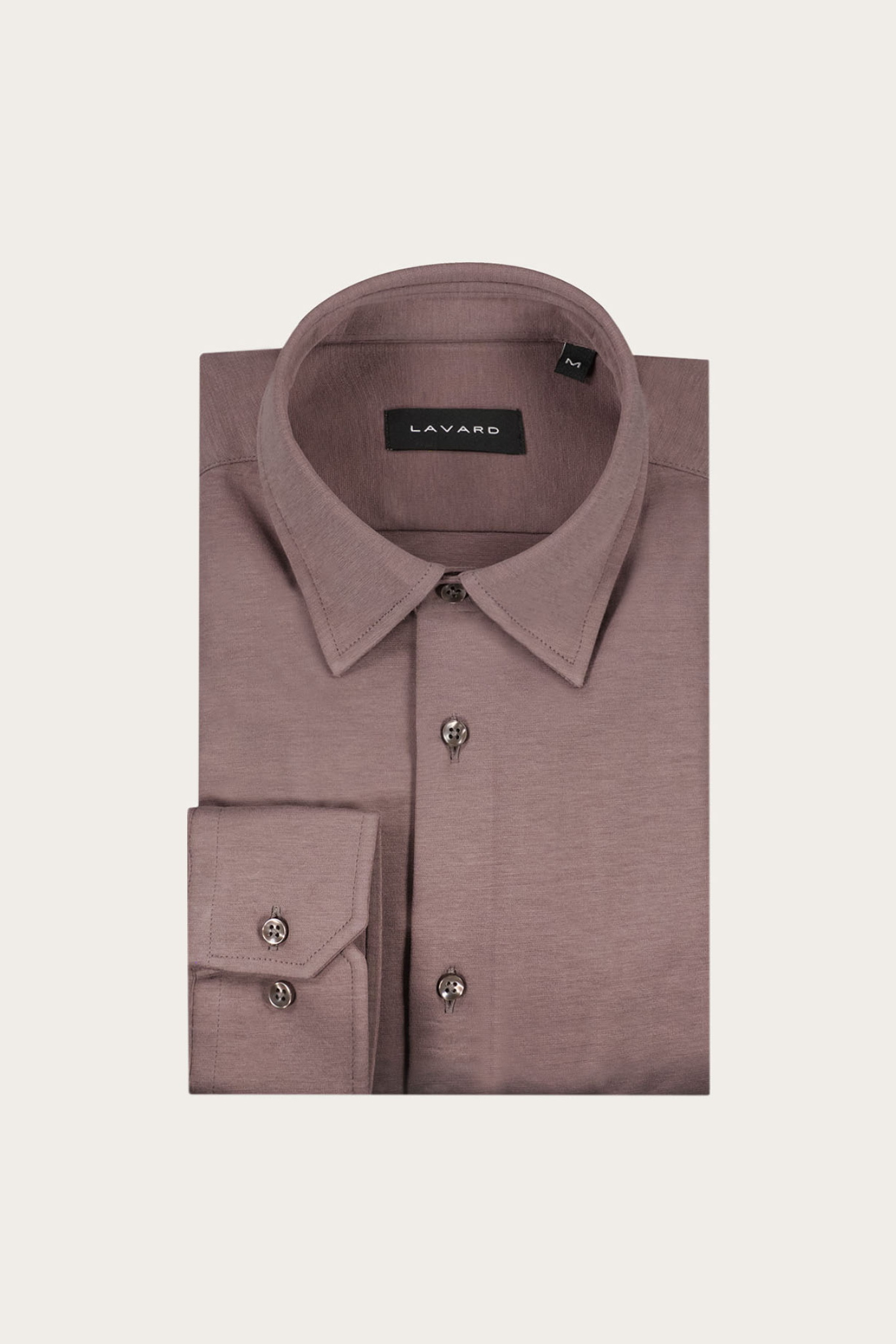 Brązowo-szara bawełniana koszula męska 99402