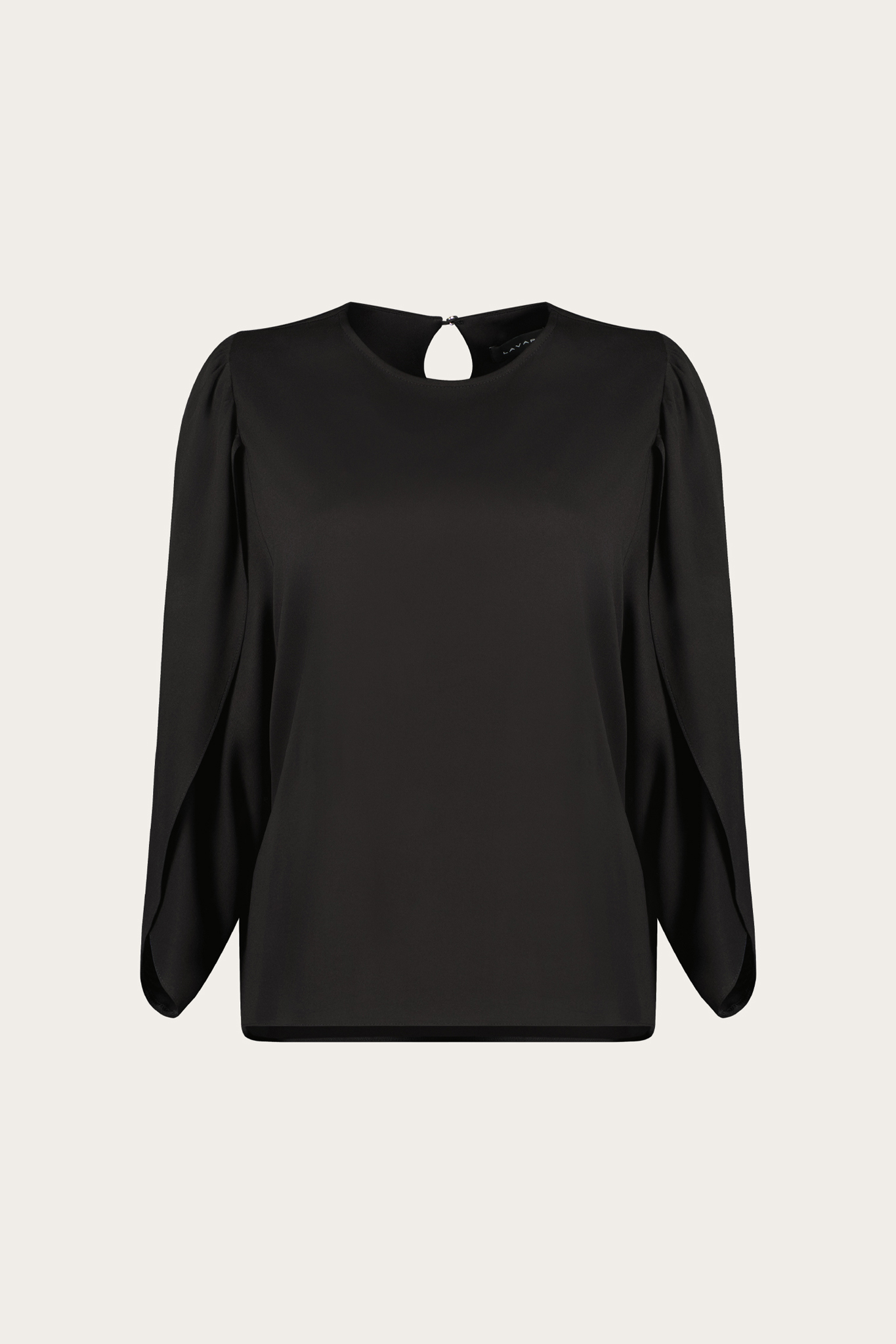 Czarna bluzka damska z wiskozy 87362