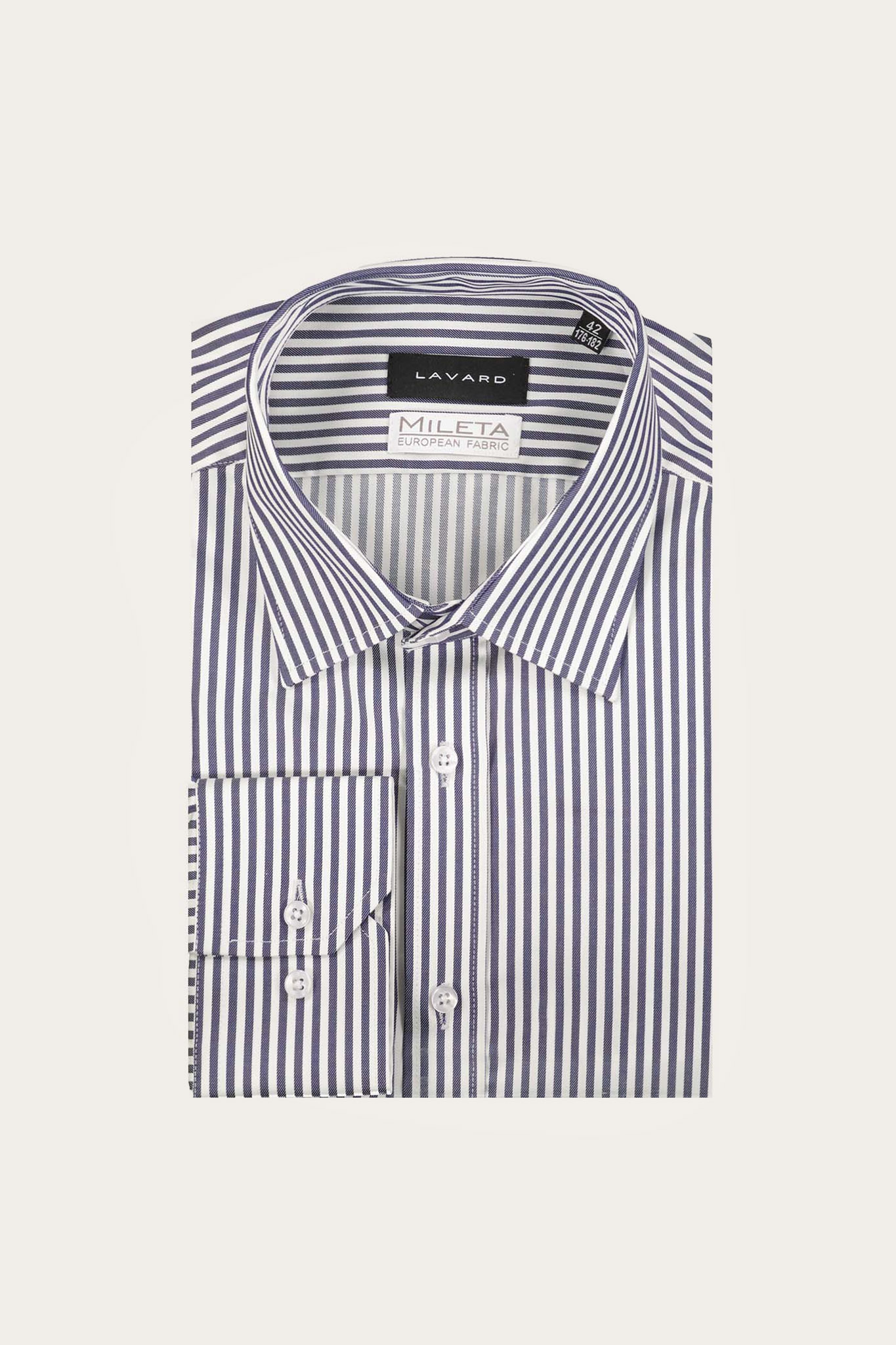 Koszula męska w granatowe paski 93553