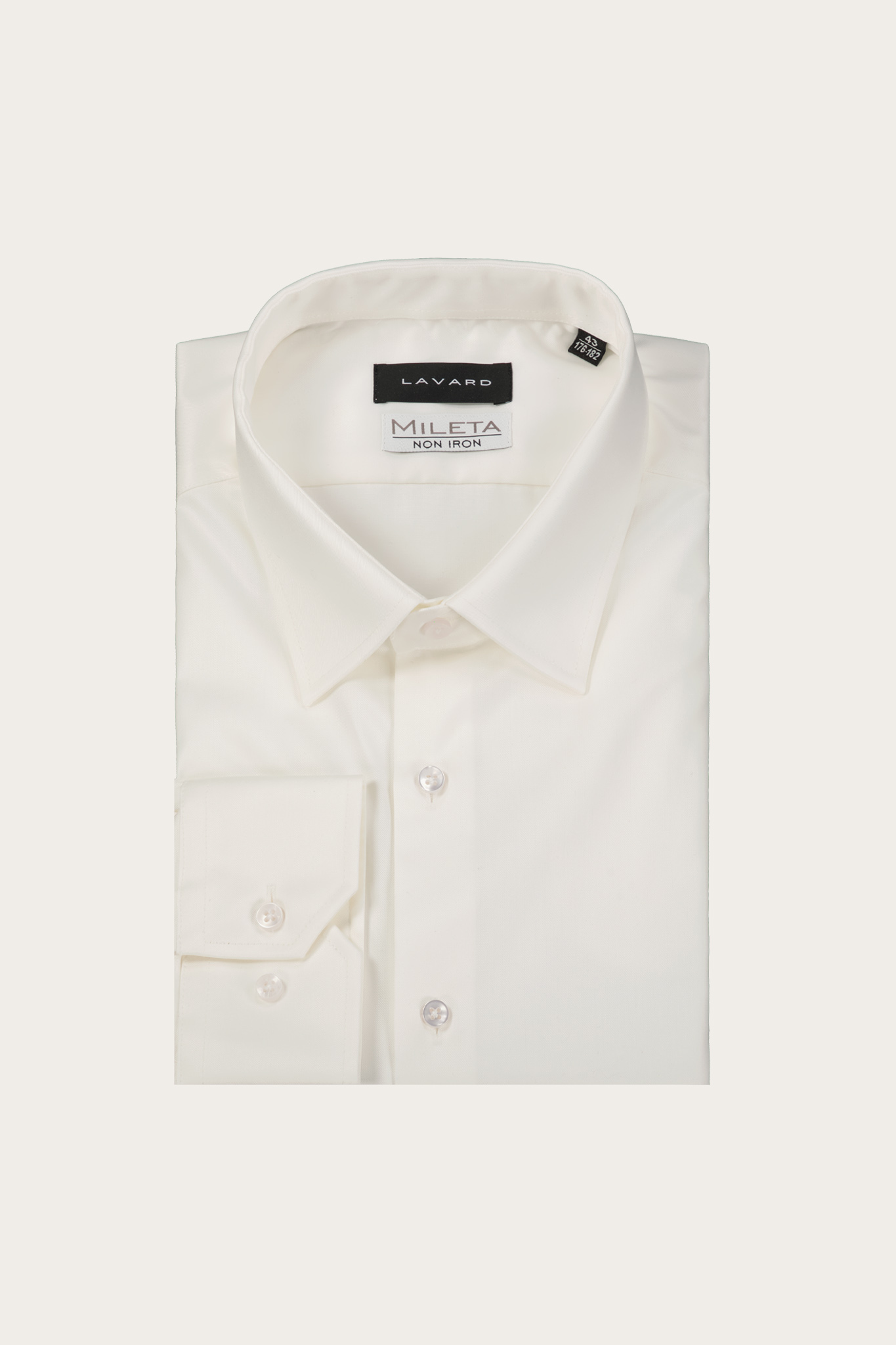 Bawełniana koszula męska w kolorze ecru 93543