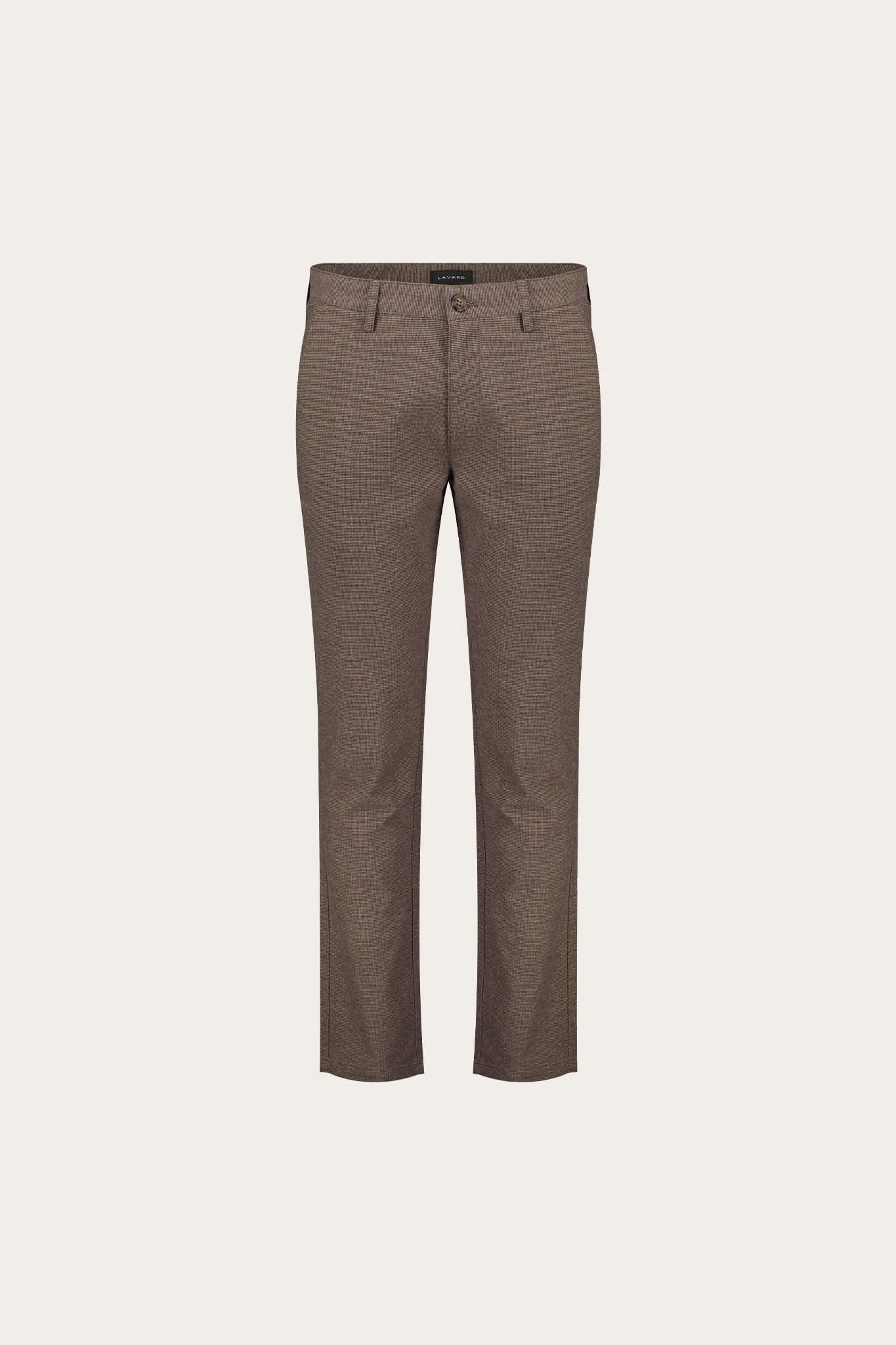 Brązowe spodnie męskie z bawełną 65039