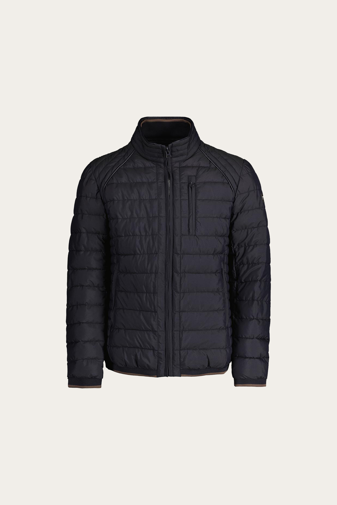 Granatowa kurtka ze stójką 21026