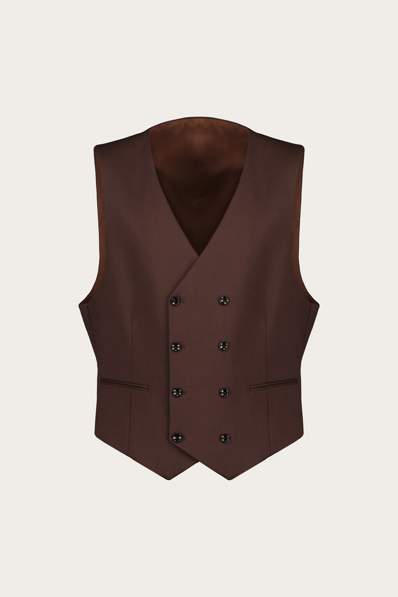 Brązowa kamizelka męska 57638