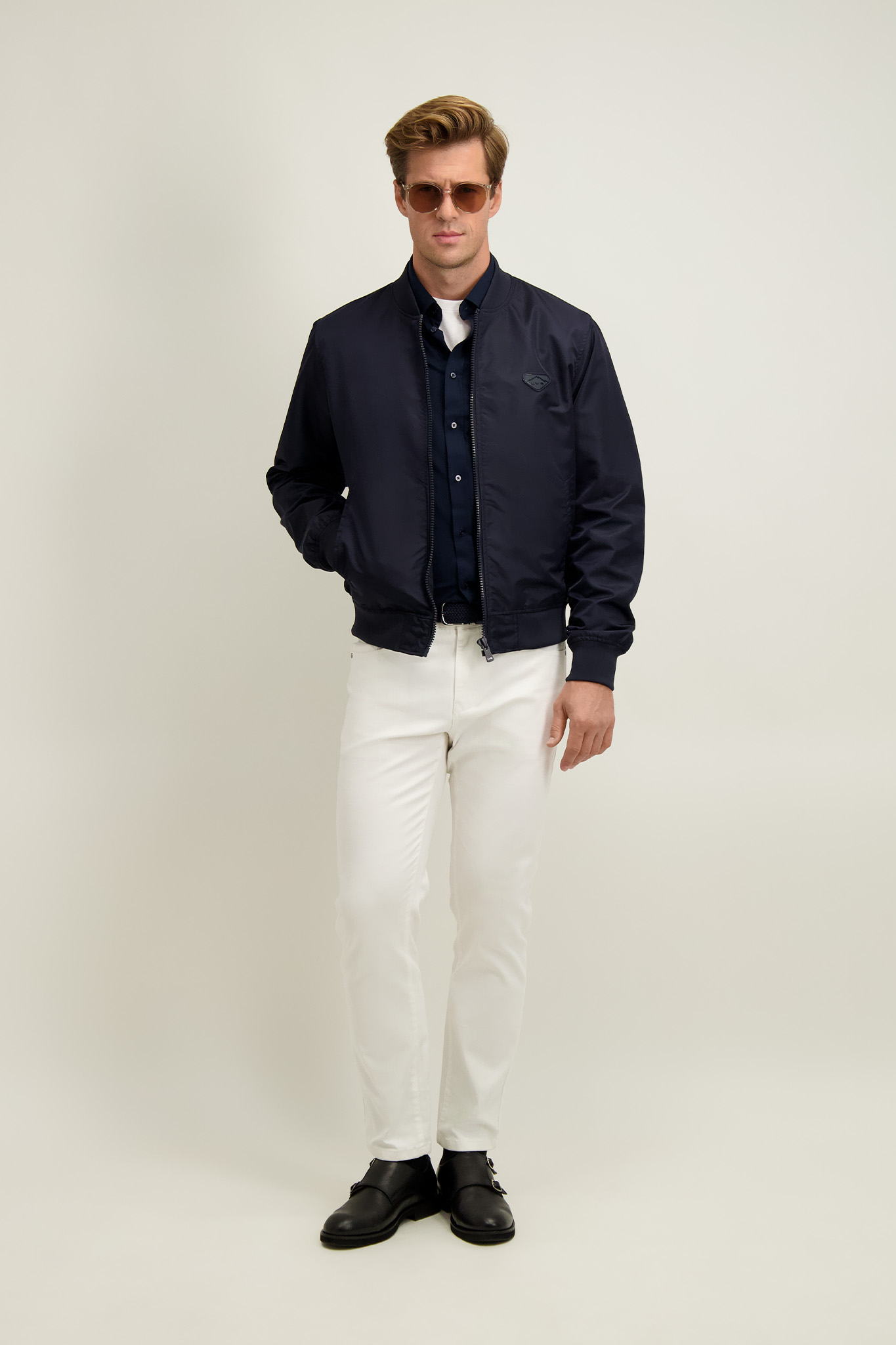 Granatowa męska bomberka 13123