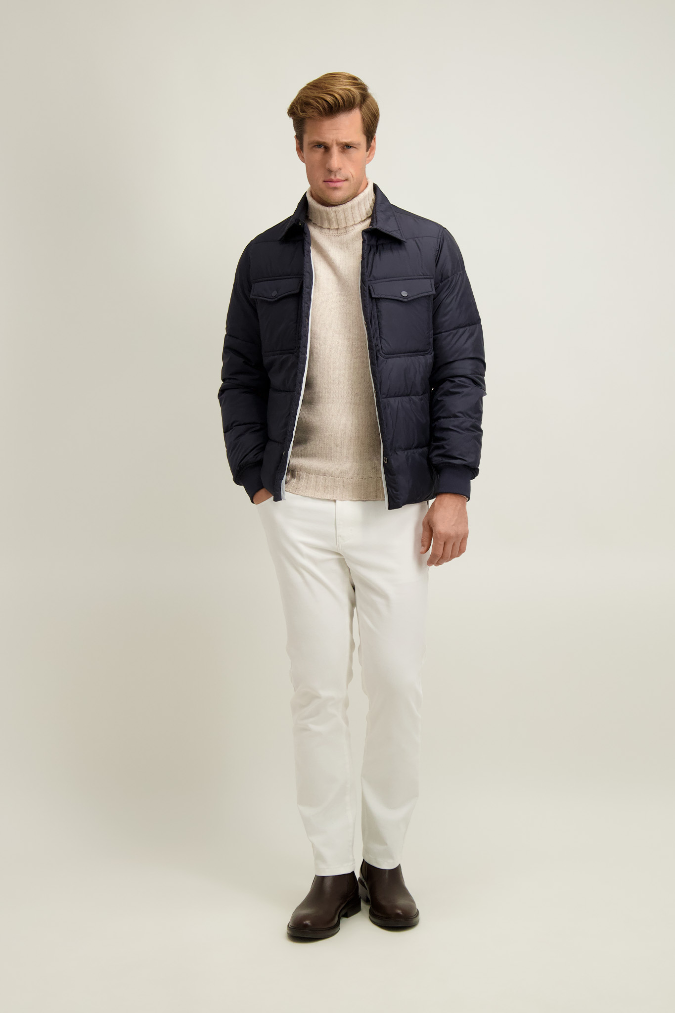 Granatowa kurtka męska 13125