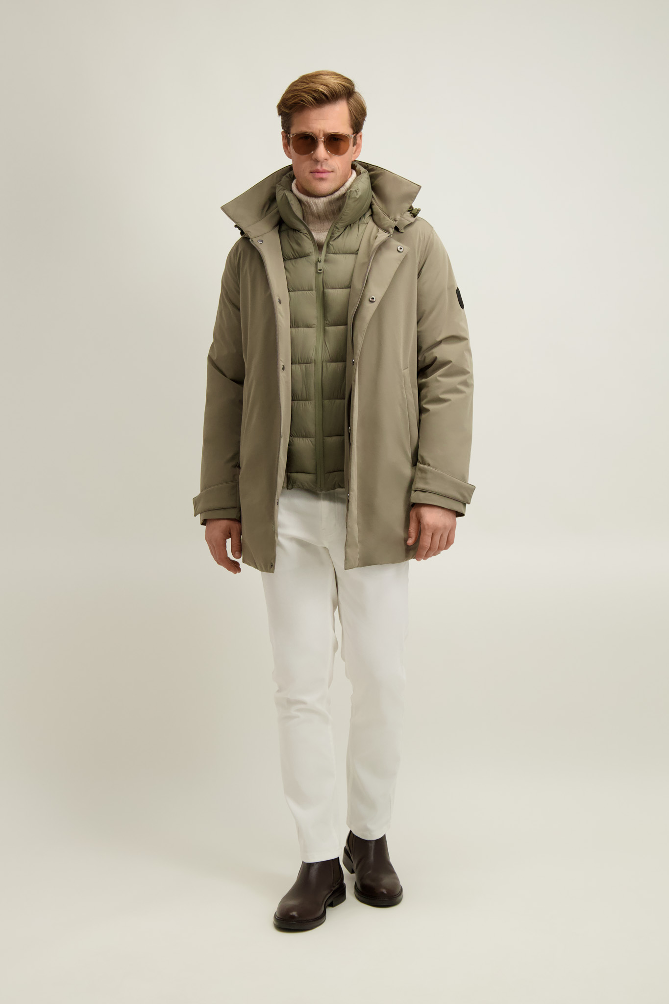 Kurtka męska w kolorze khaki 20079