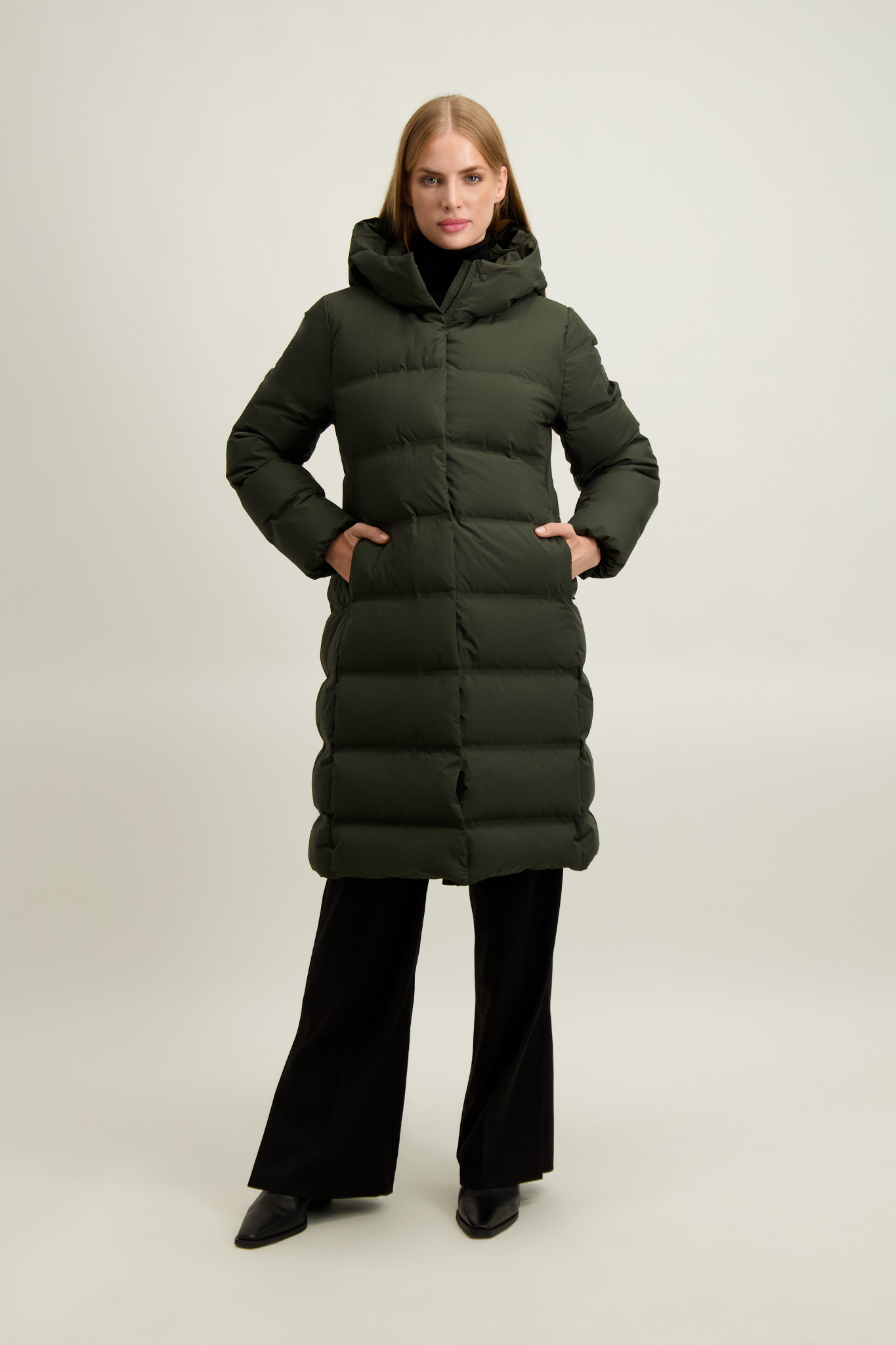 Płaszcz damski w kolorze khaki 87453