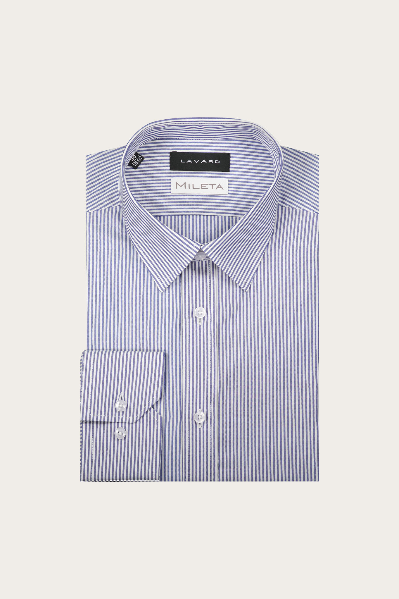 Biało-niebieska bawełniana koszula męska 93659