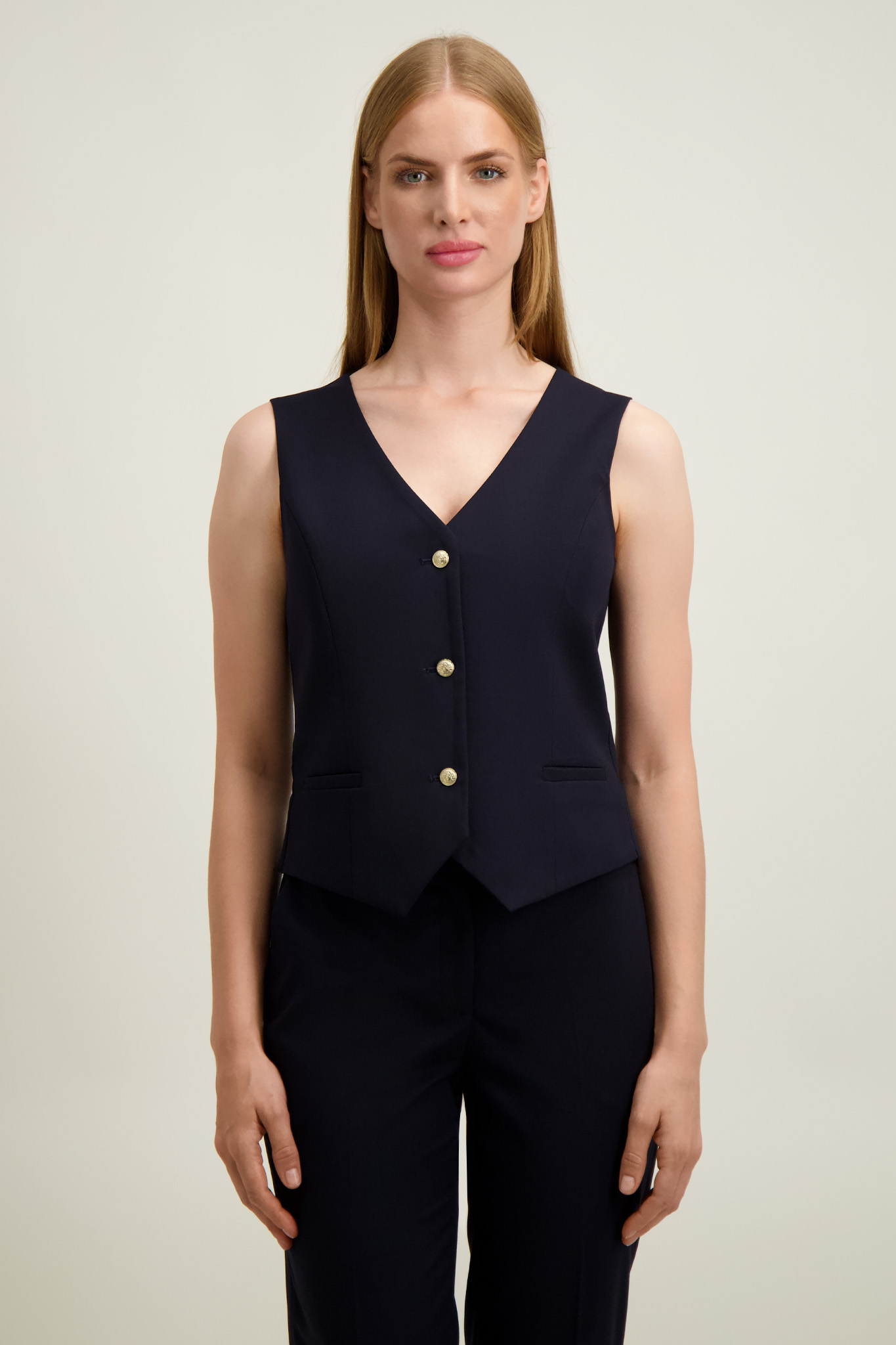 Granatowa kamizelka damska 87504