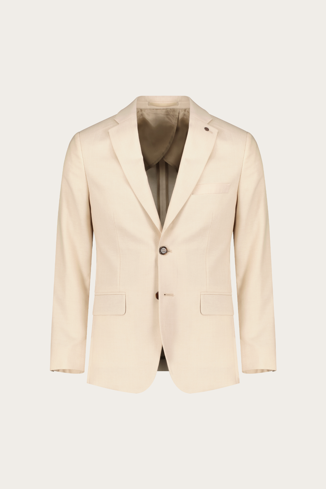 Beżowa marynarka męska z lnem 49510