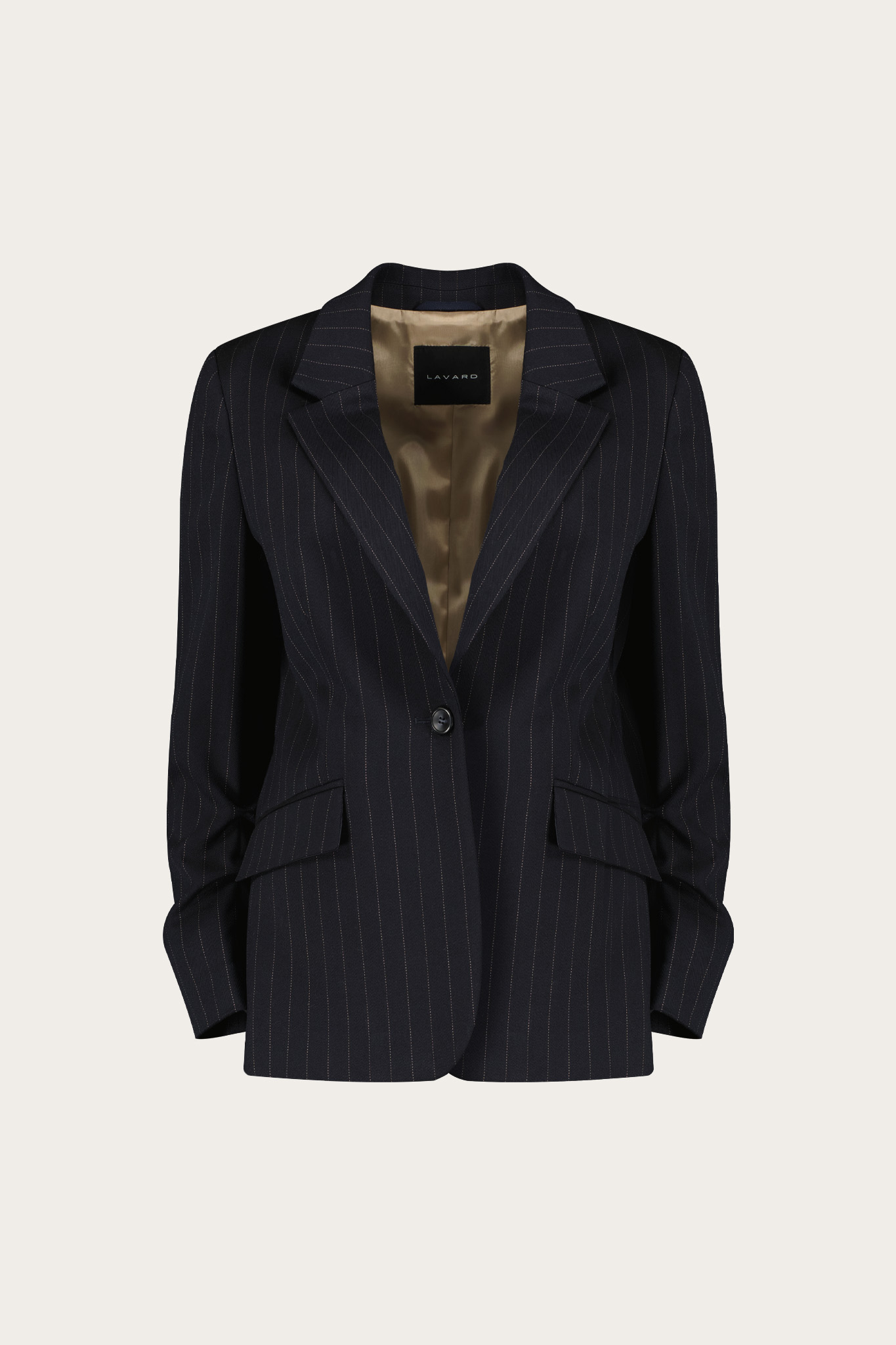 Granatowo-beżowa marynarka damska 87652