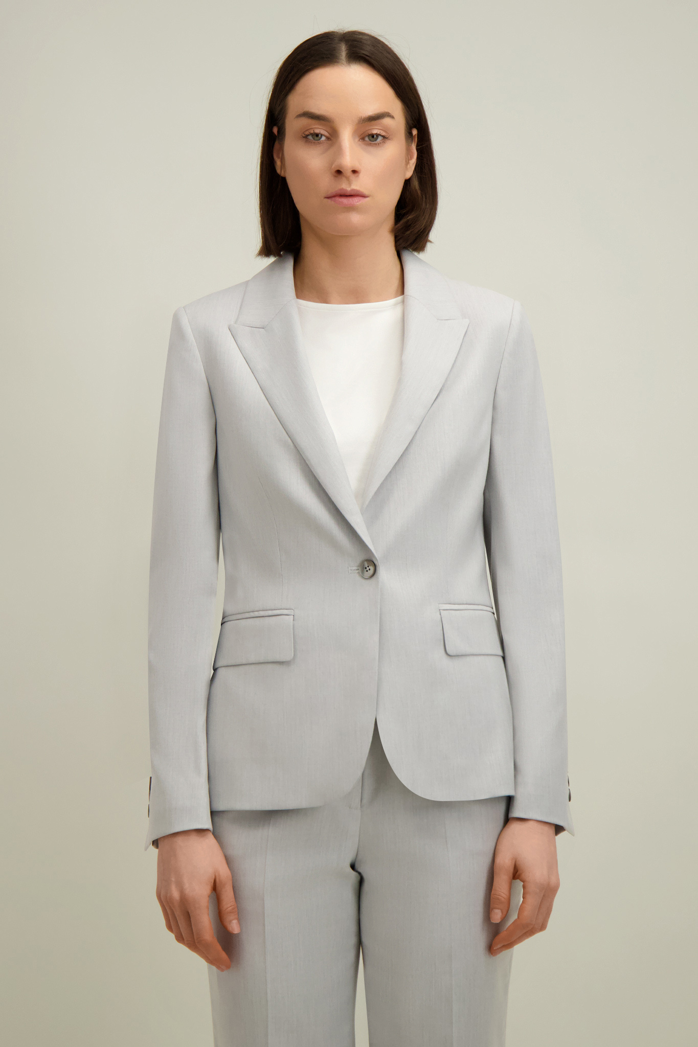 Jasnoszara marynarka damska 87635