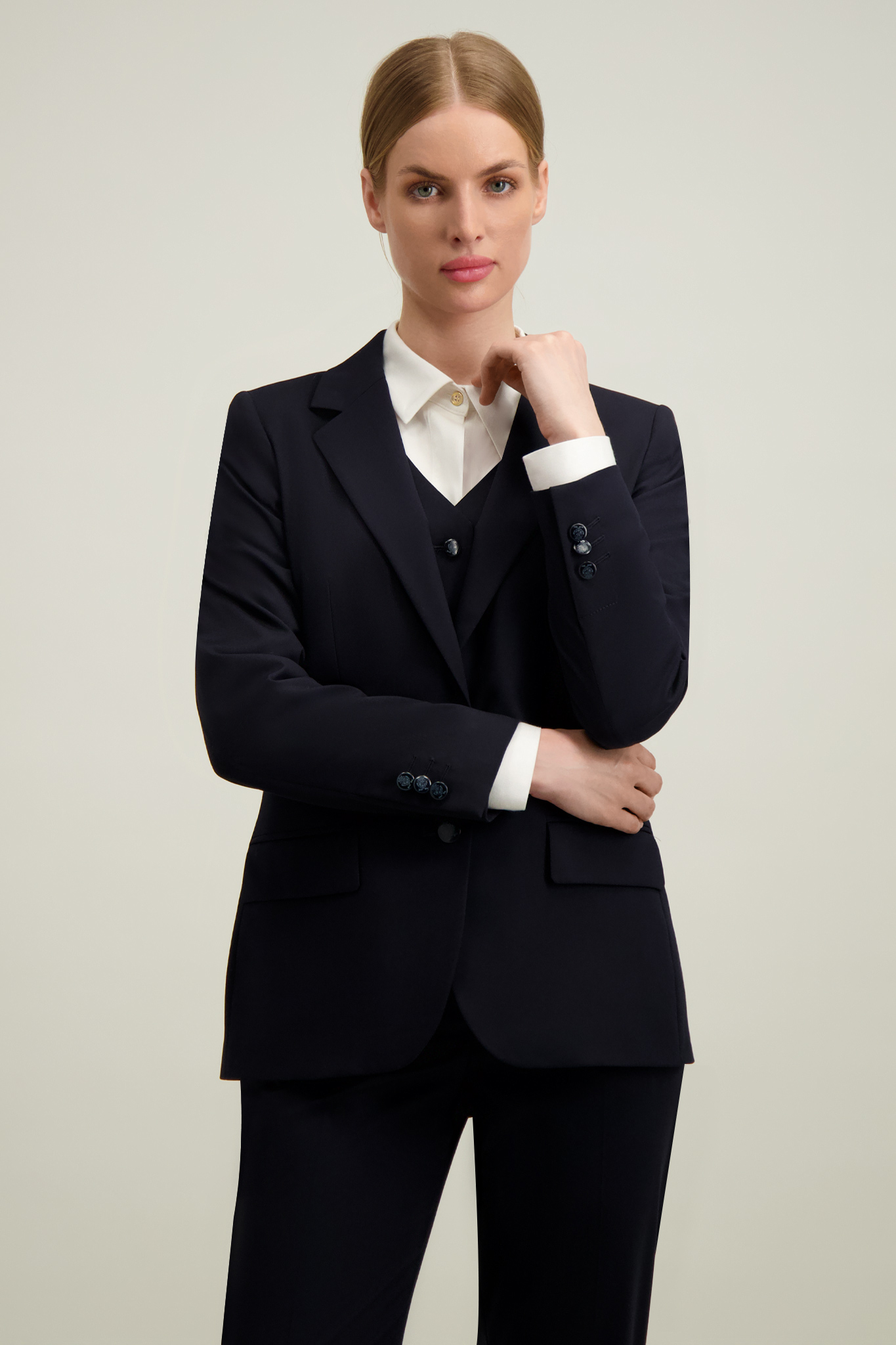 Granatowa marynarka damska 87308