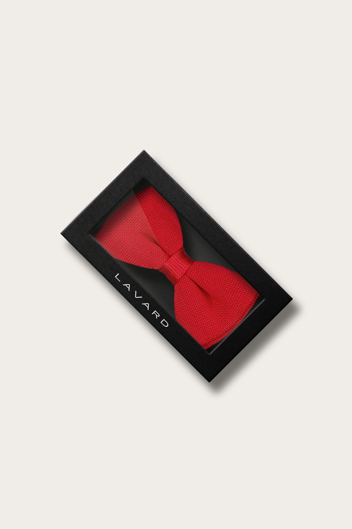 Czerwona dzianinowa mucha męska 57188