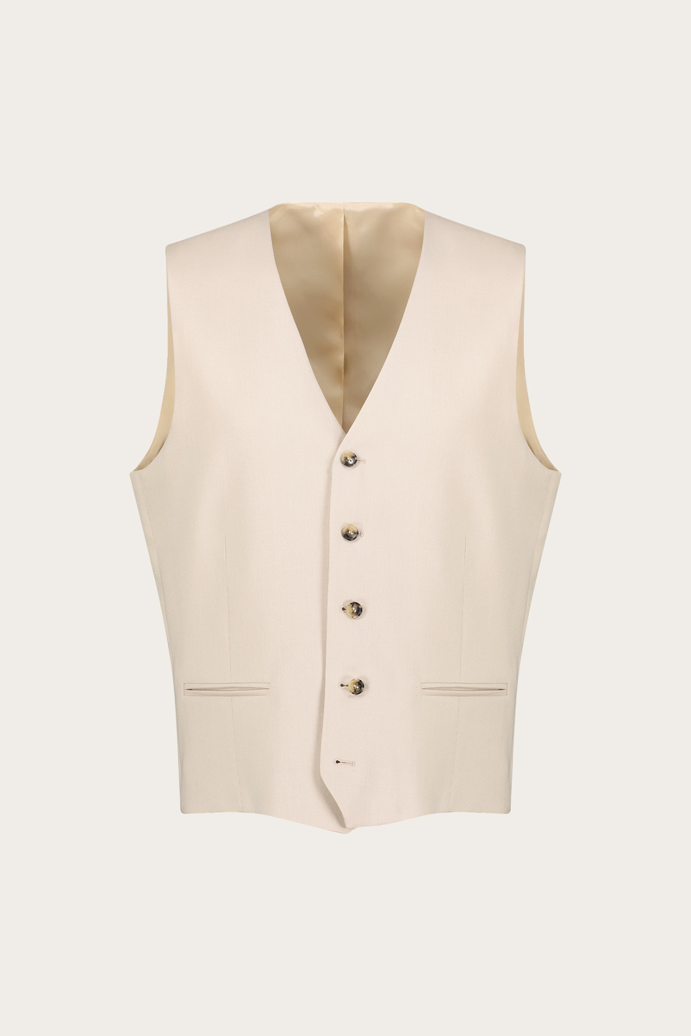 Beżowa kamizelka męska 10501